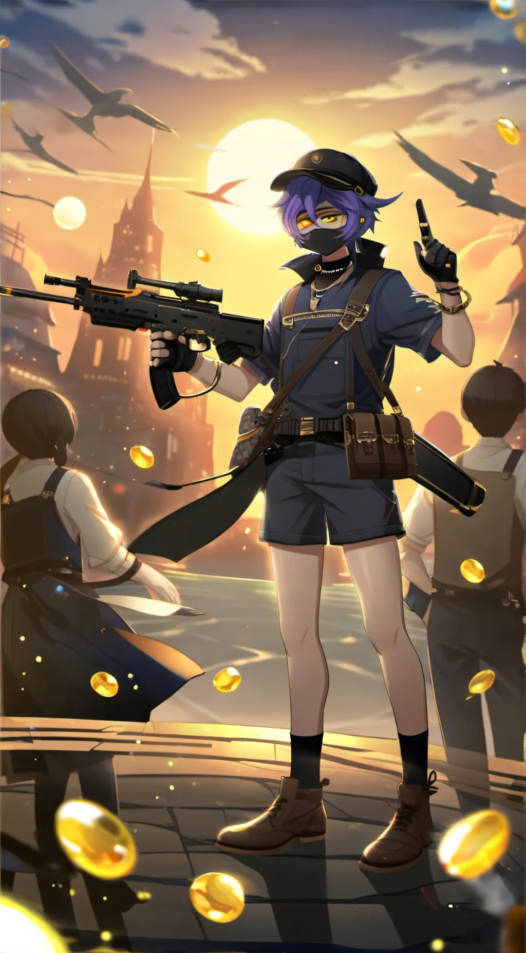 ai character: Uzi background