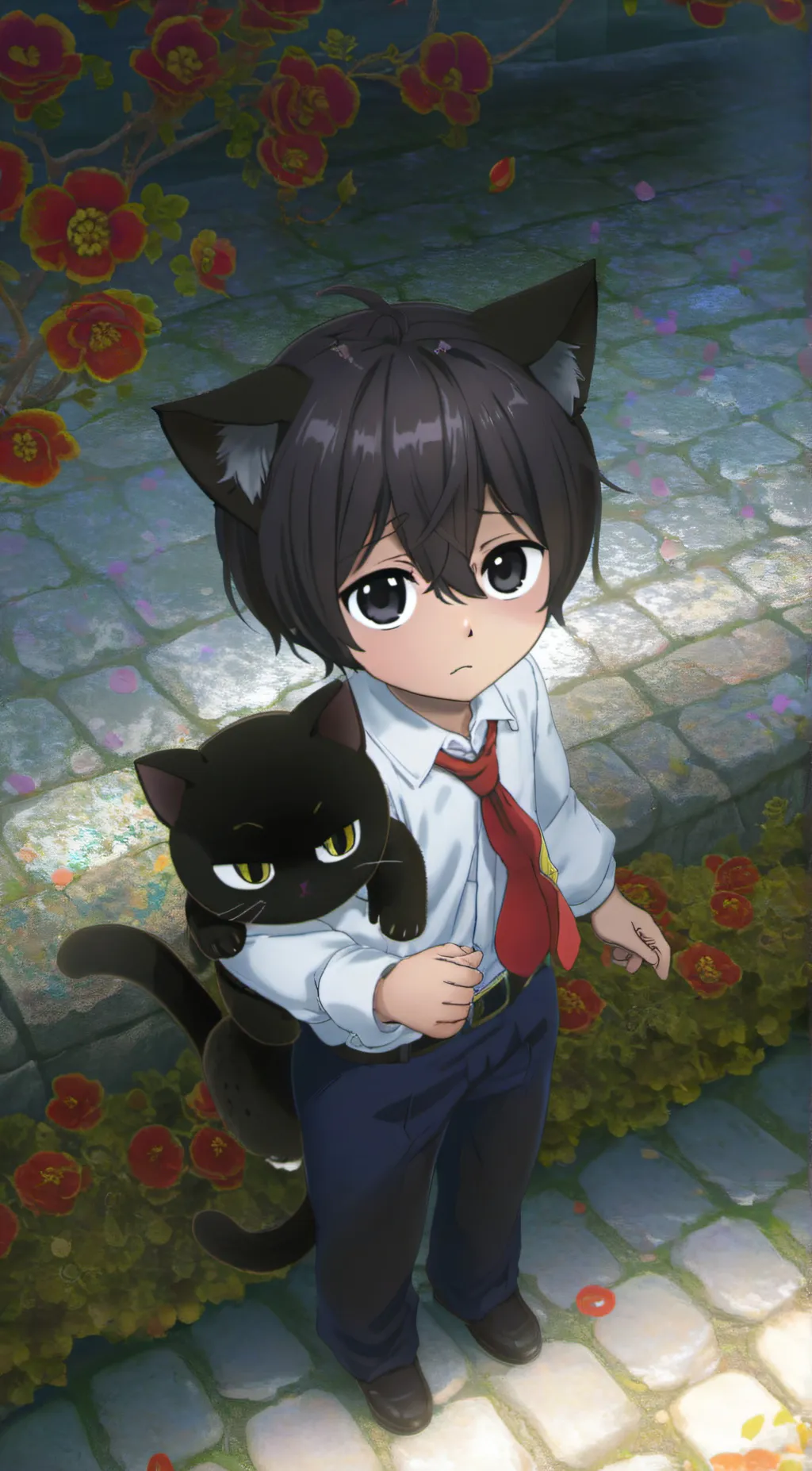 ai character: Shota Aizawa-Neko background