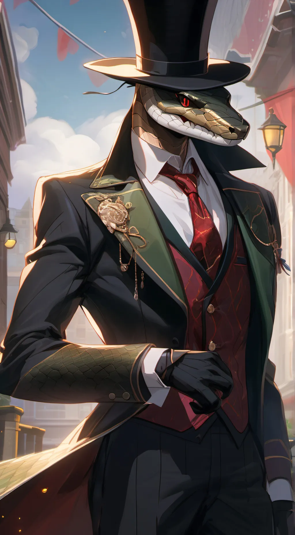 ai character: Copysnake background