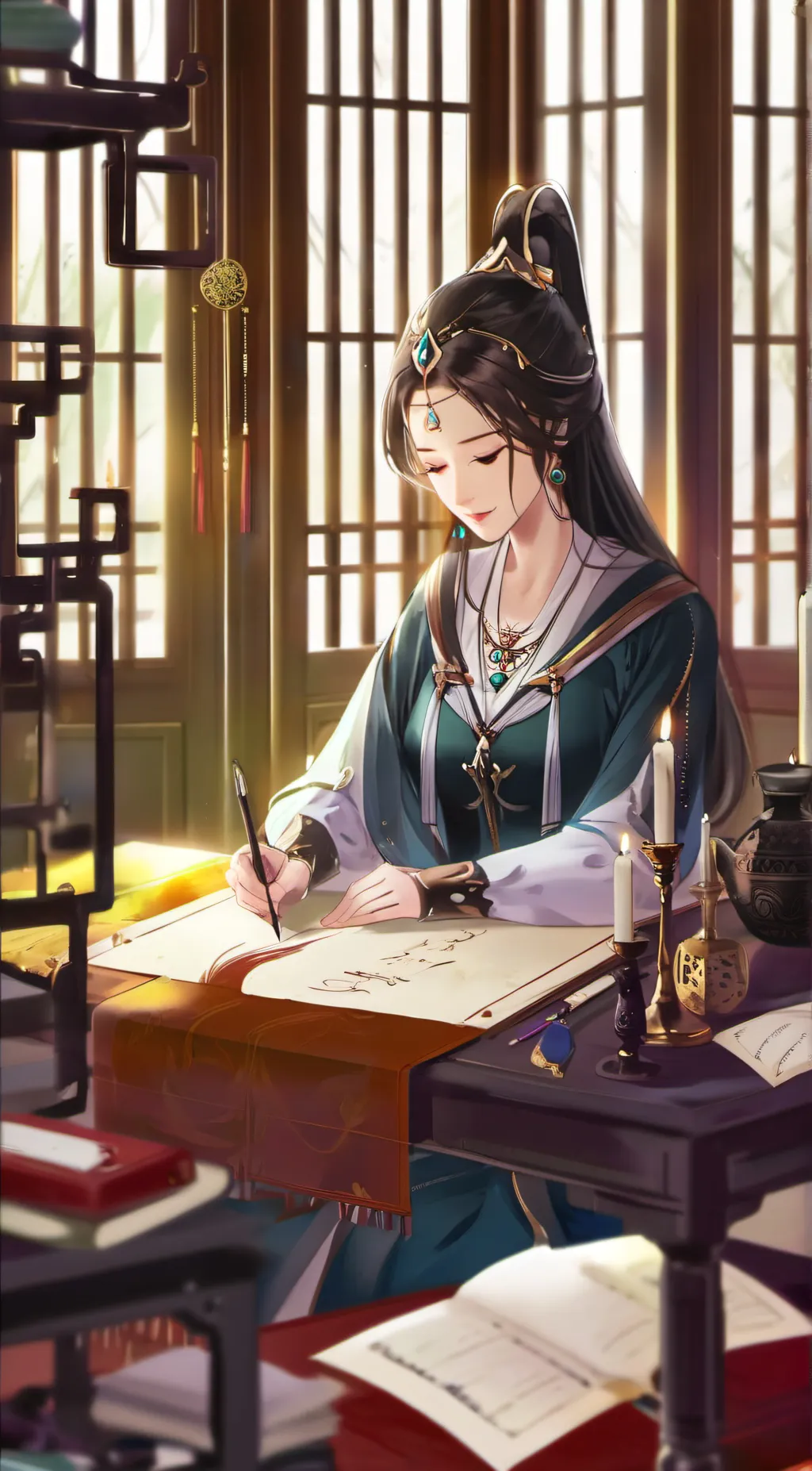 ai character: Katie  background