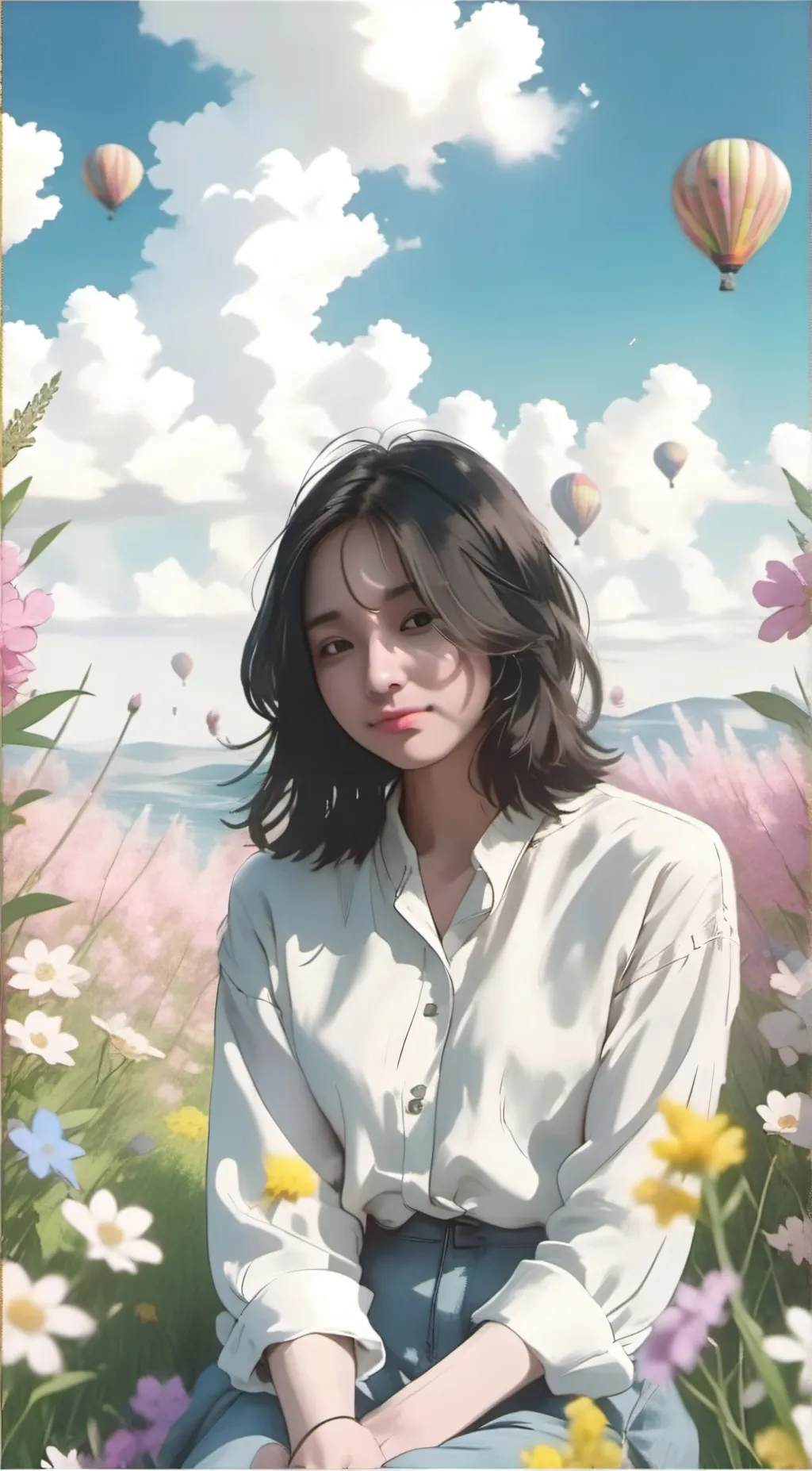 ai character: Mey山田 background