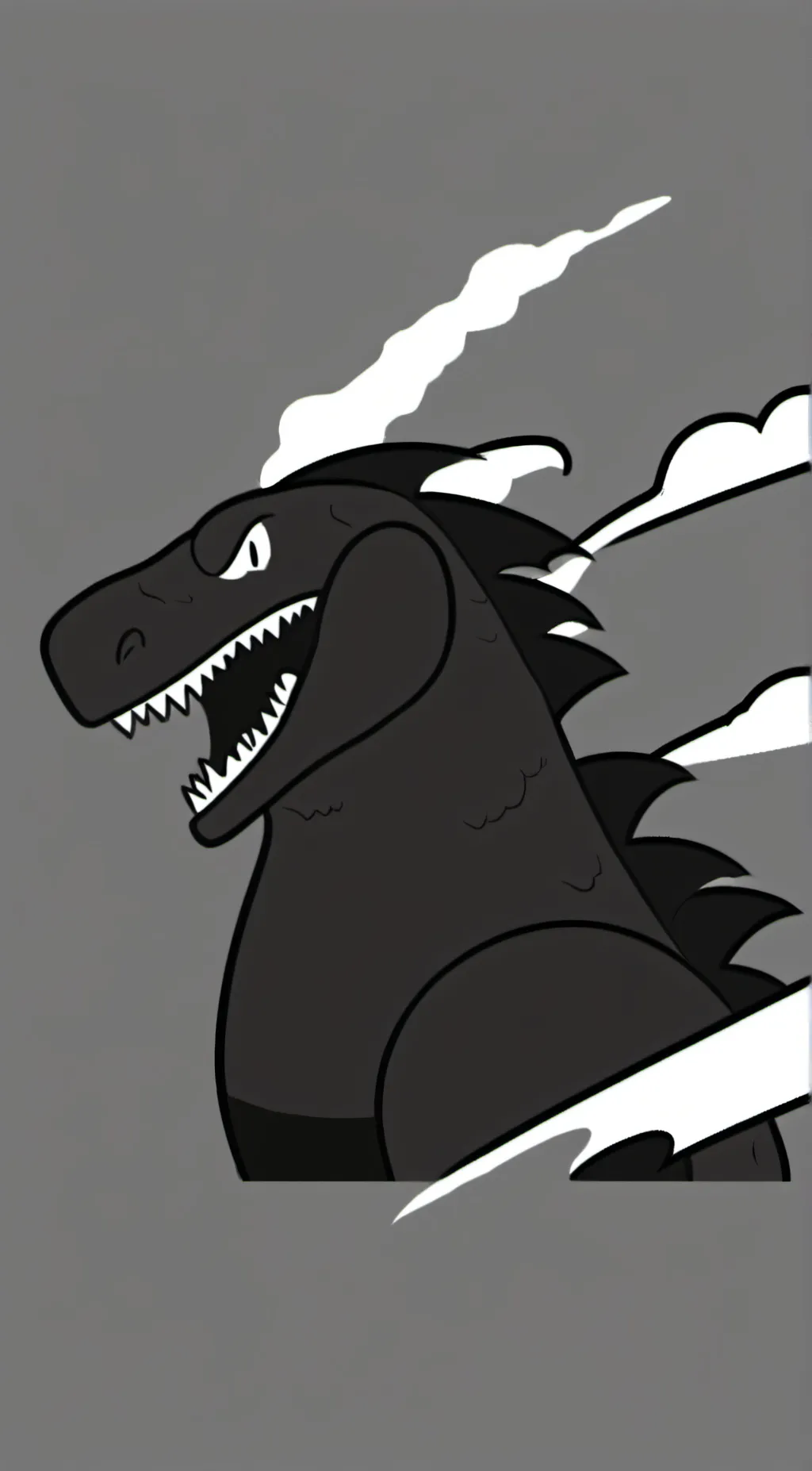 ai character: Gojira 1954 background