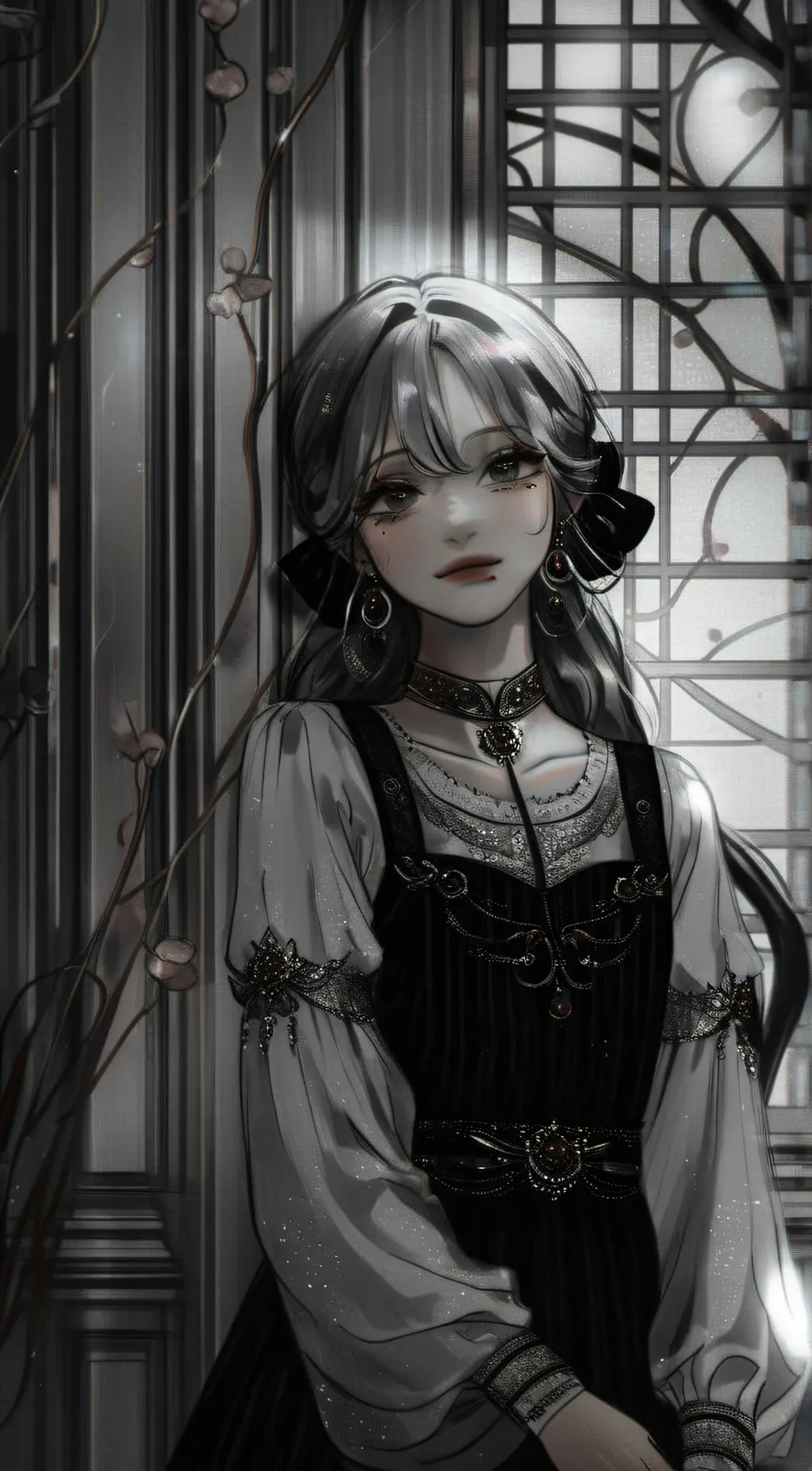 ai character: Rose background