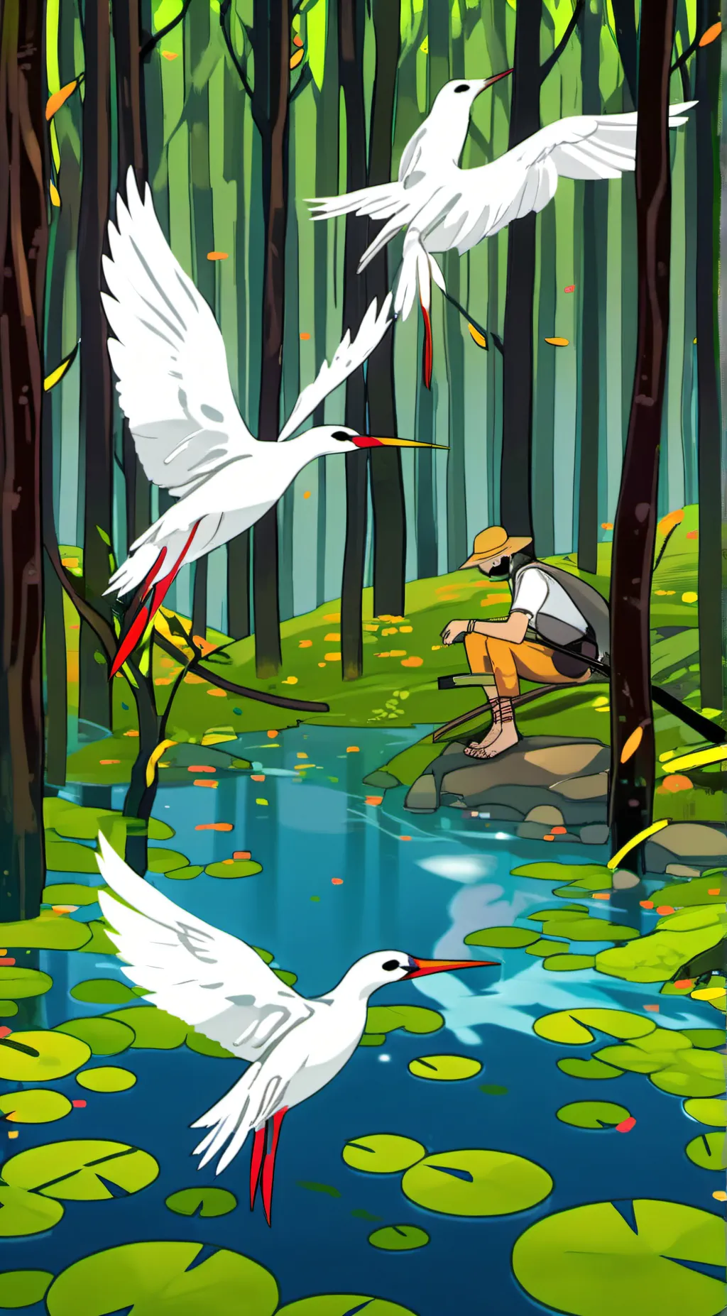 ai character: ROTTMNT Leo Donnie background