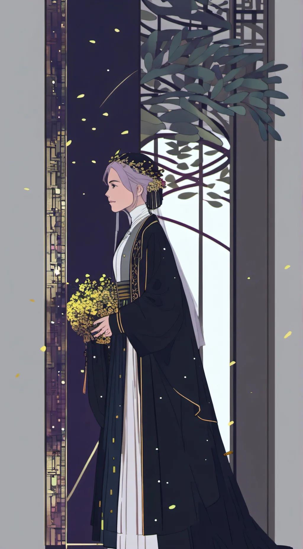 ai character: Cute girl background