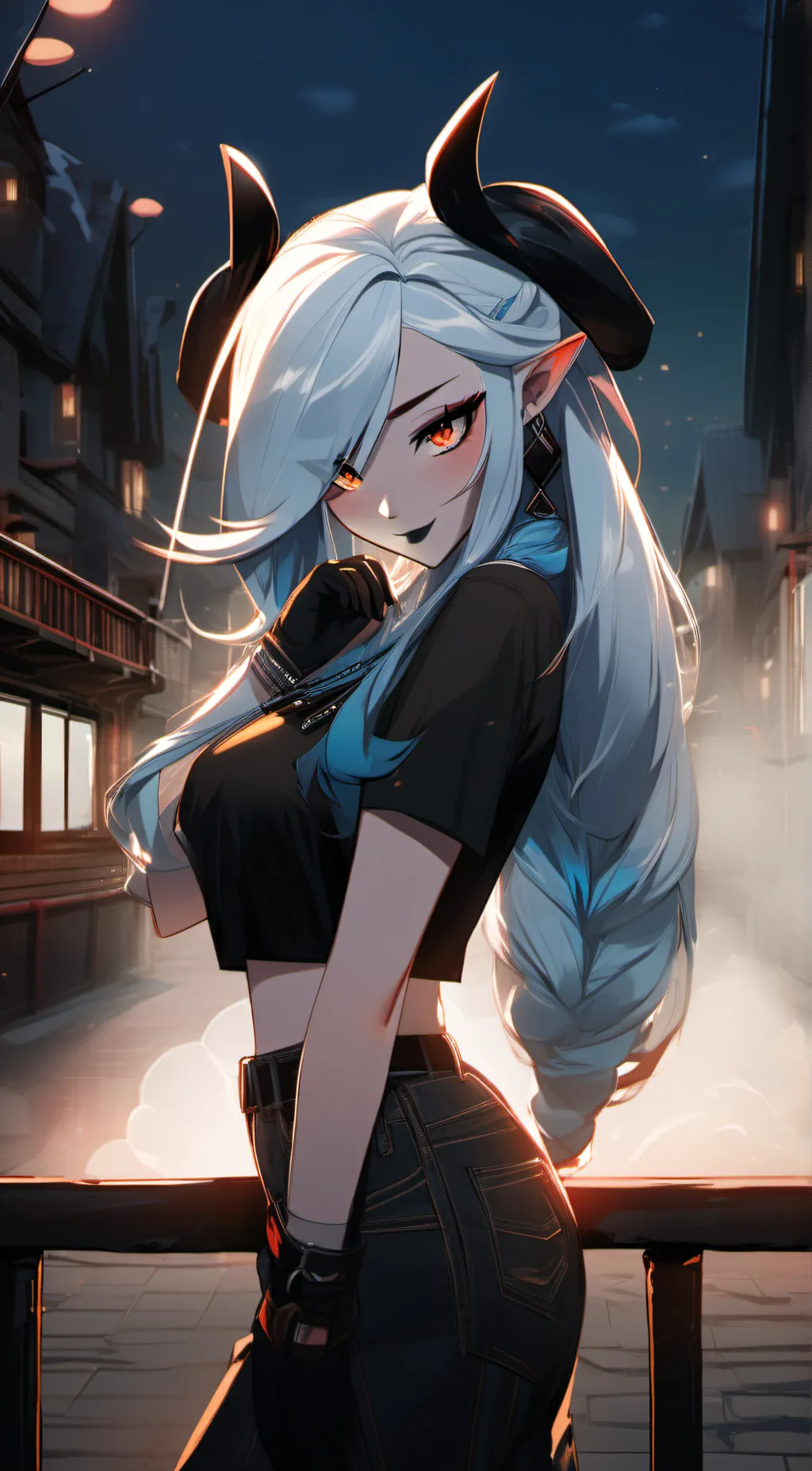 ai character: Lea background