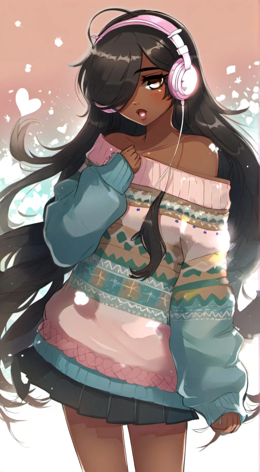 ai character: Amber background