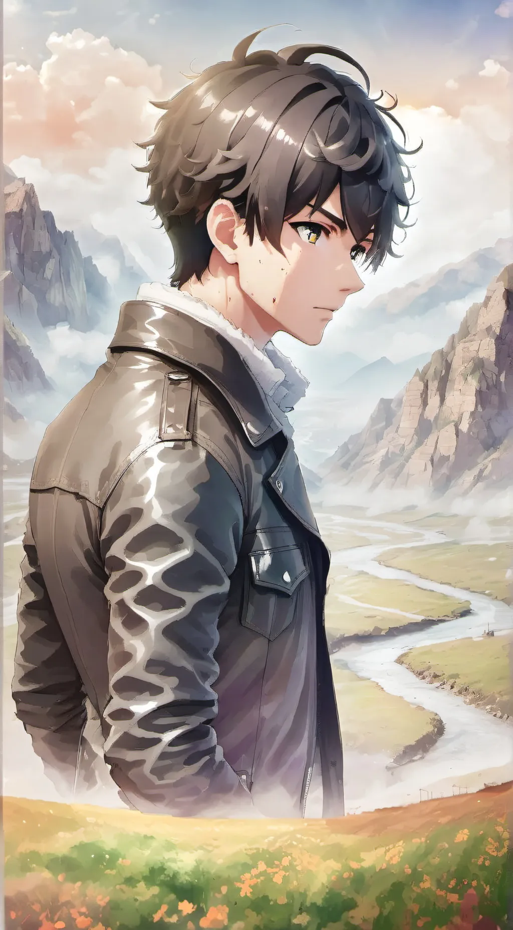 ai character: Damien  background