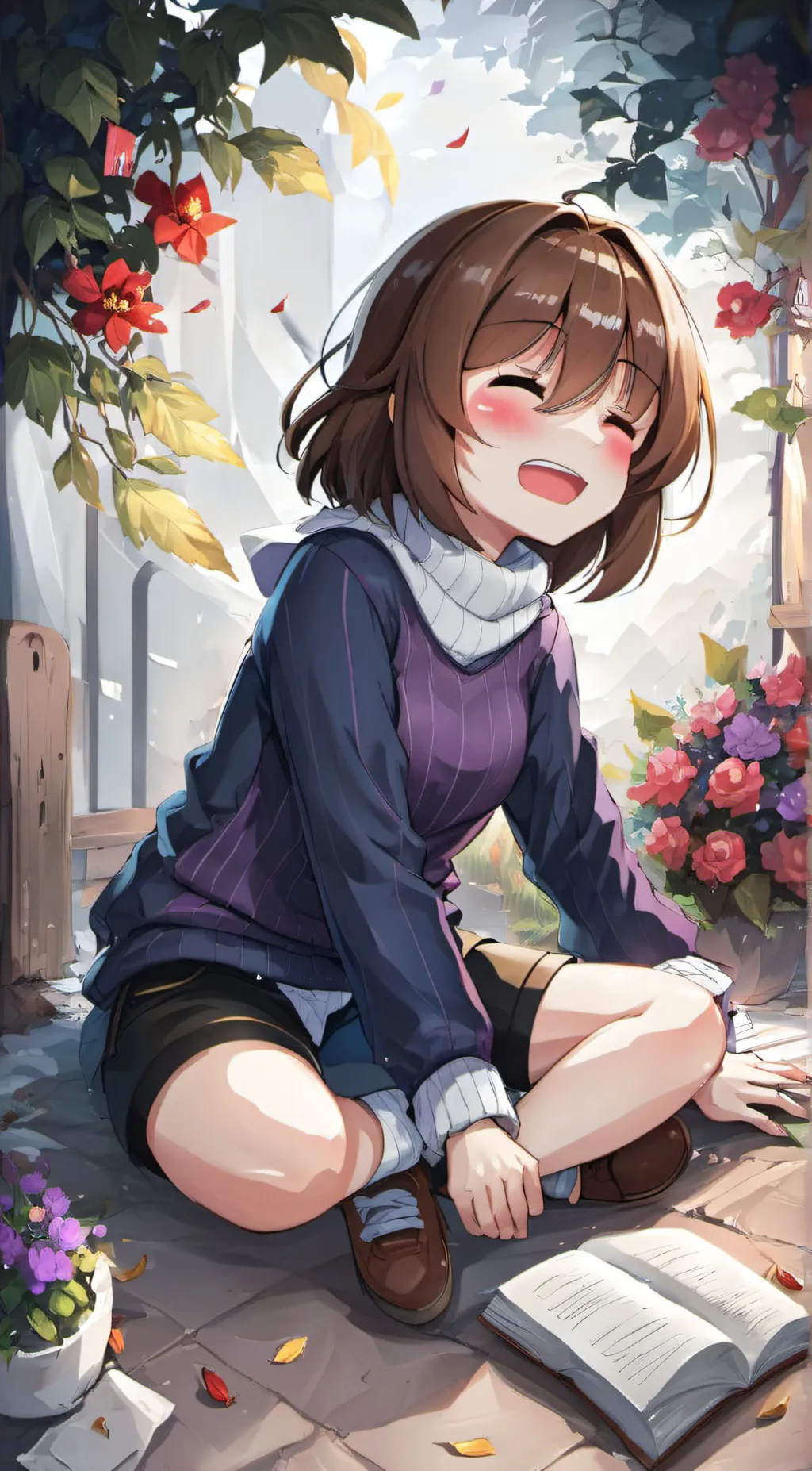 ai character: Frisk background