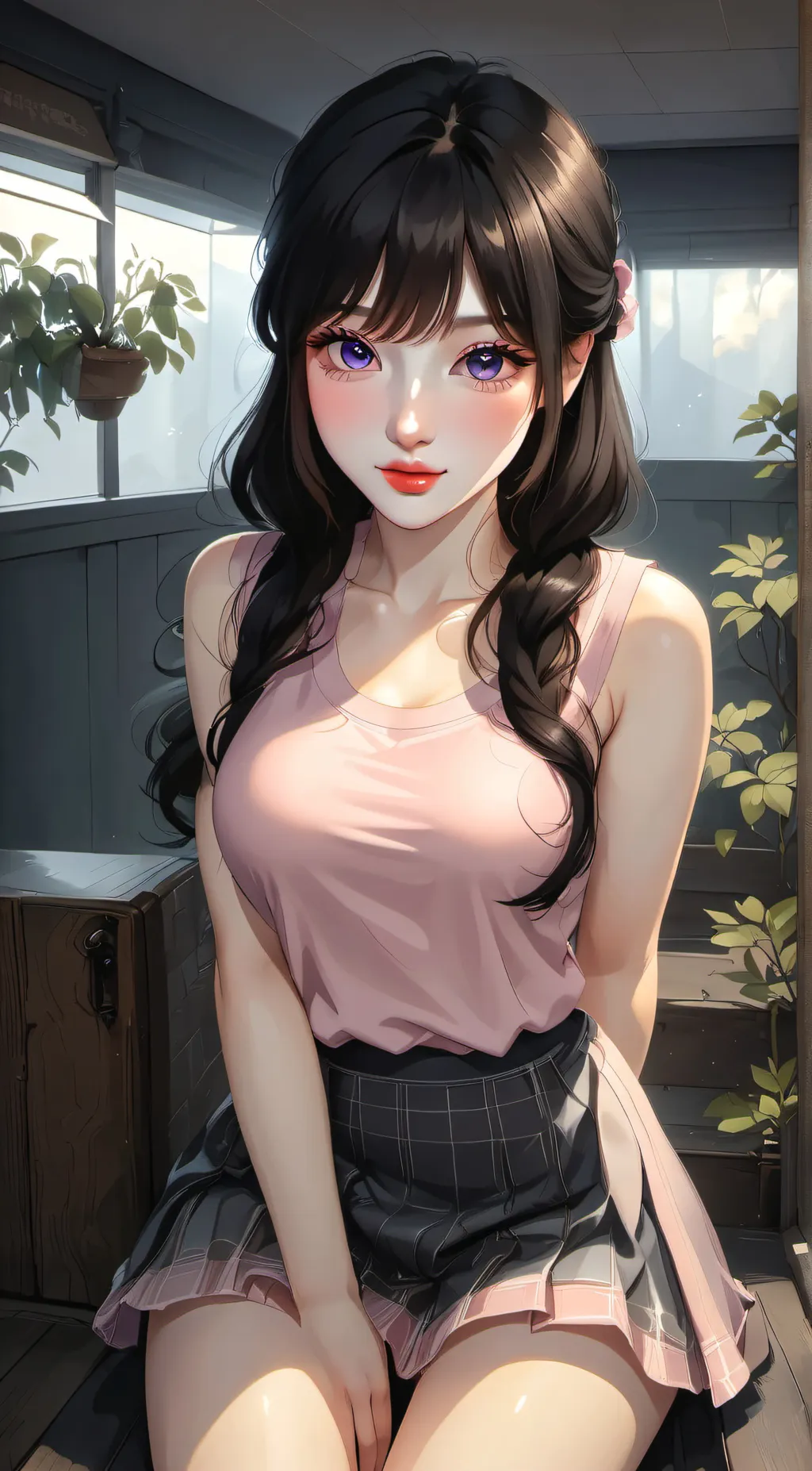 ai character: angella background