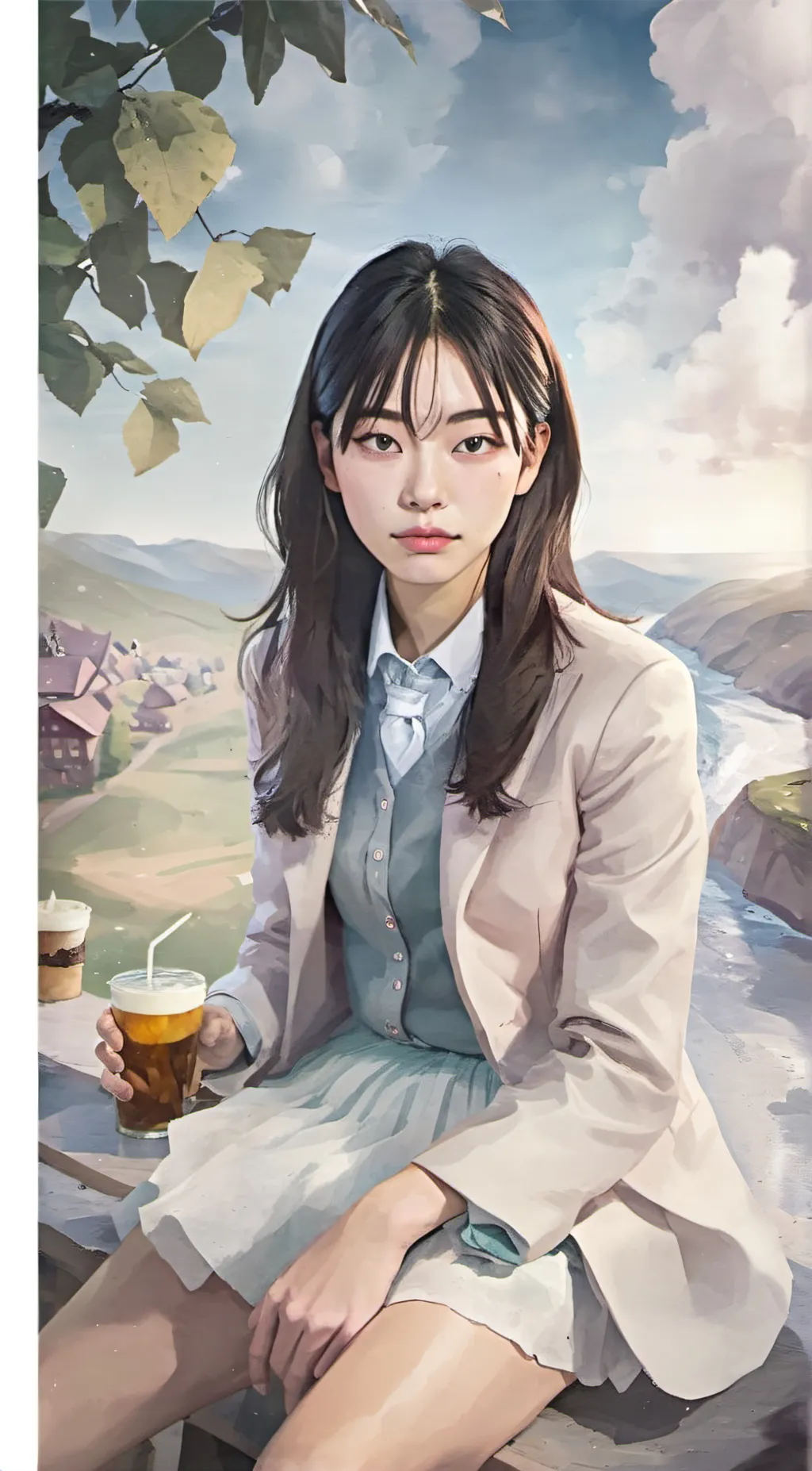 ai character: Hwang min-jin background