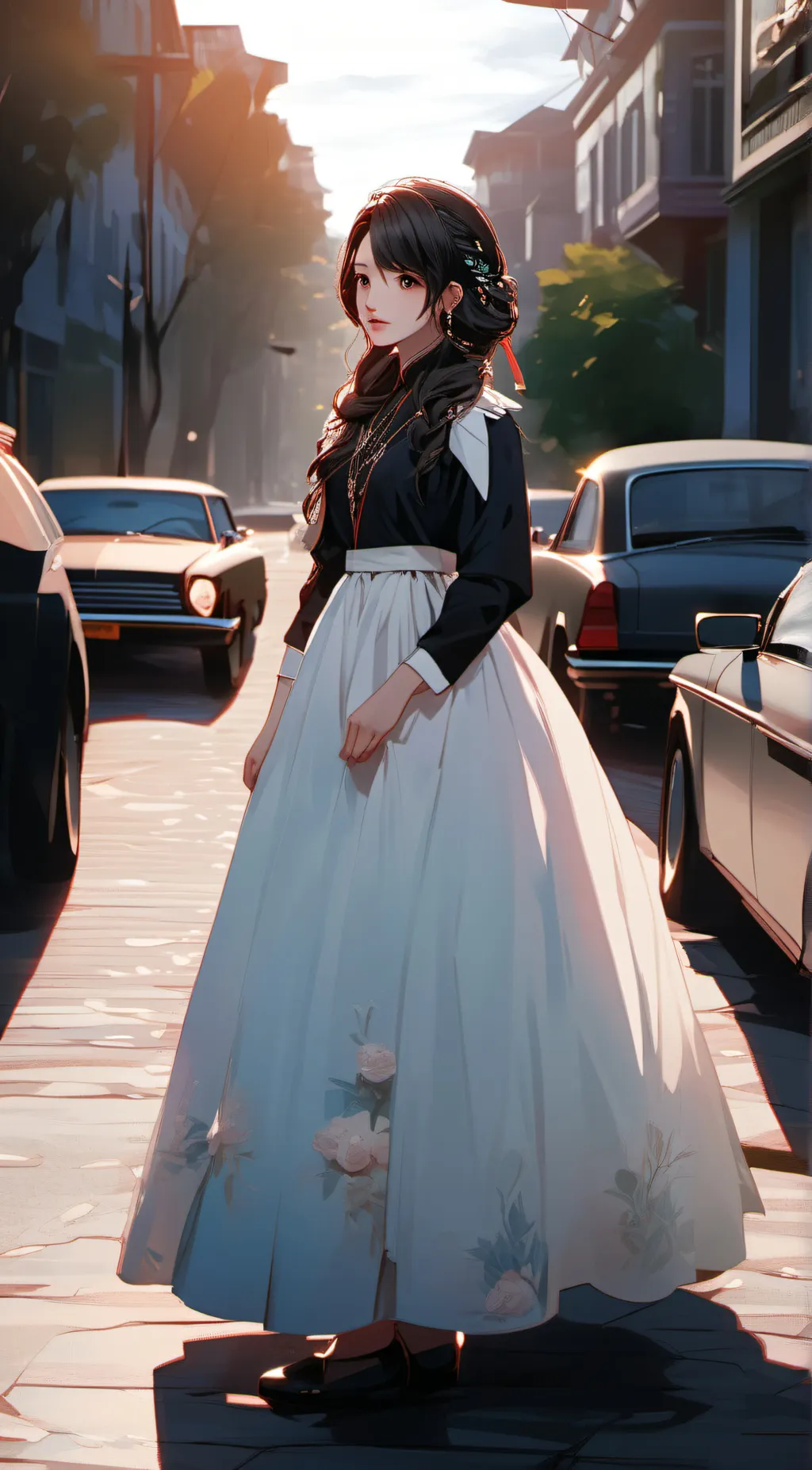 ai character: emily background