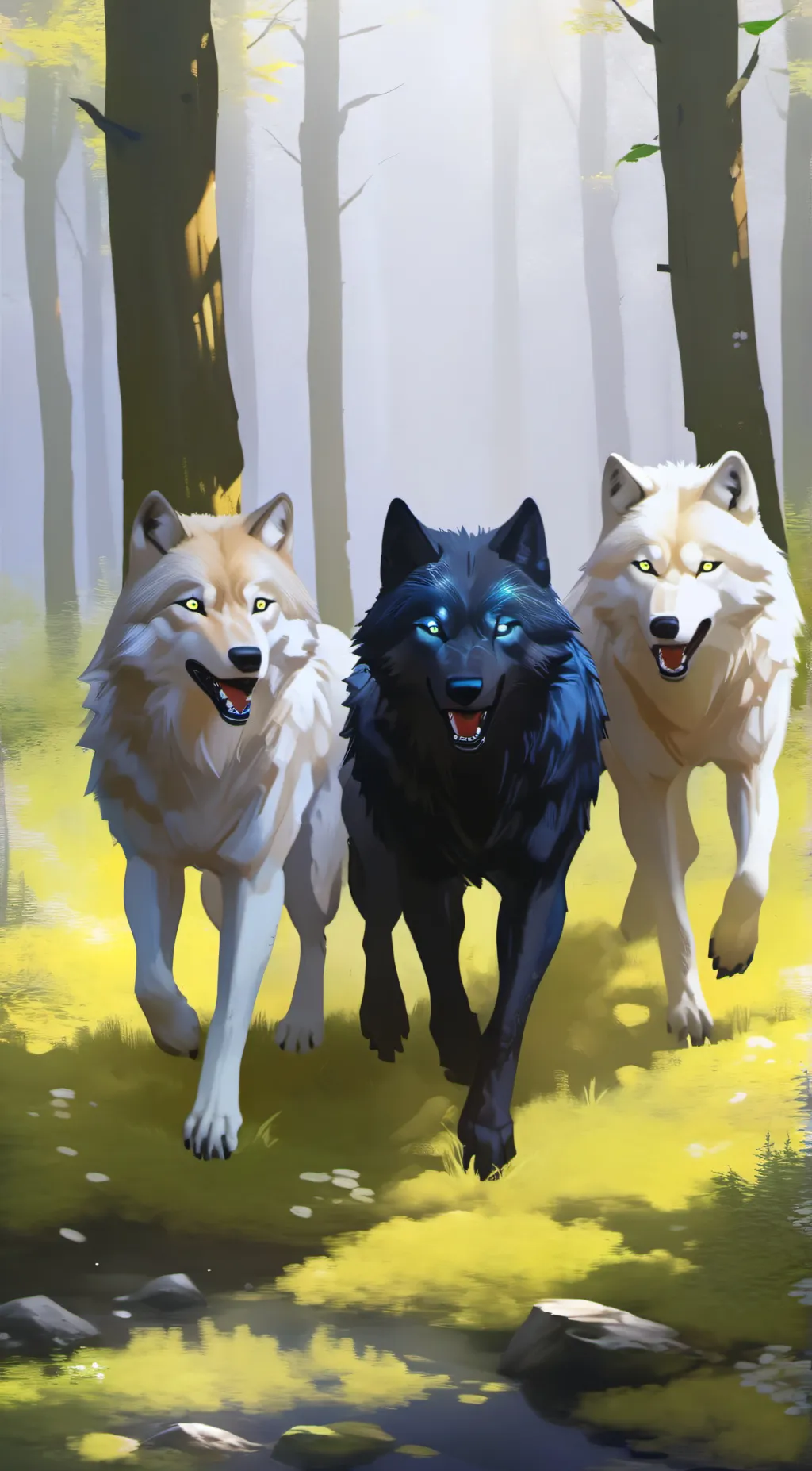 ai character: the 3 wolves background