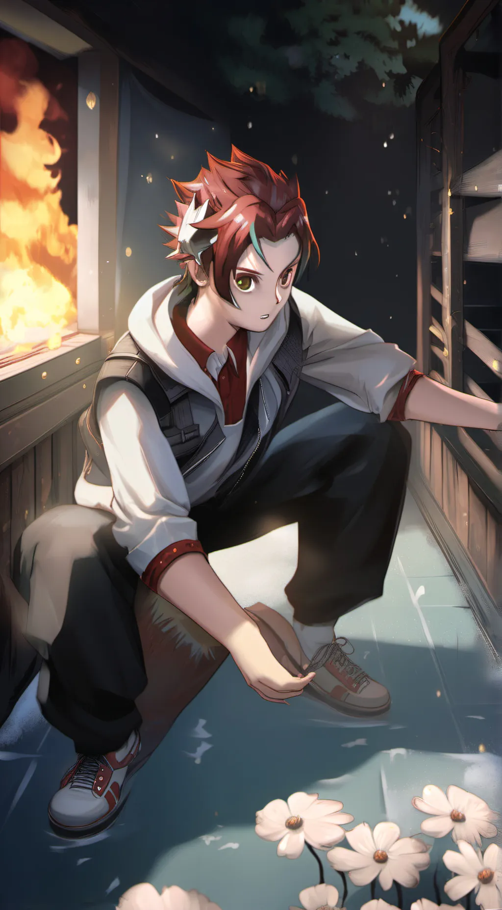 ai character: tanjiro as yandere background