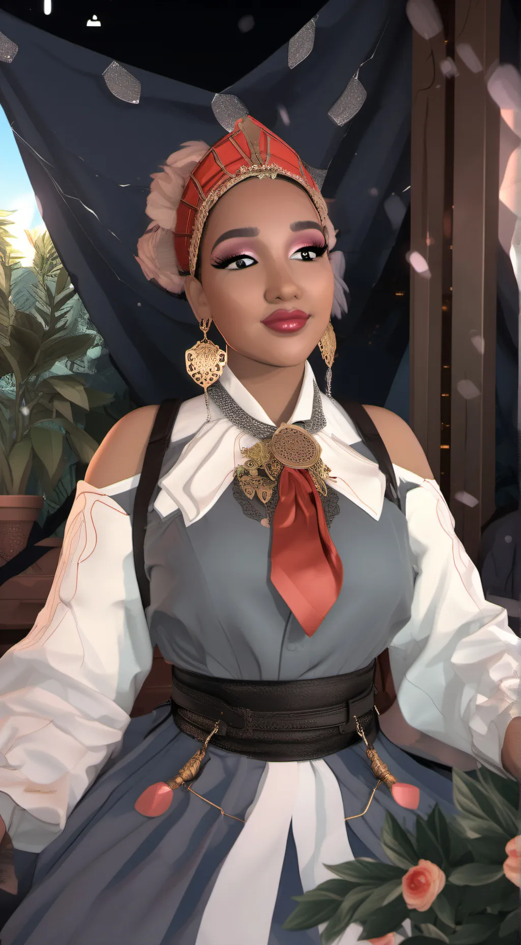 ai character: render background