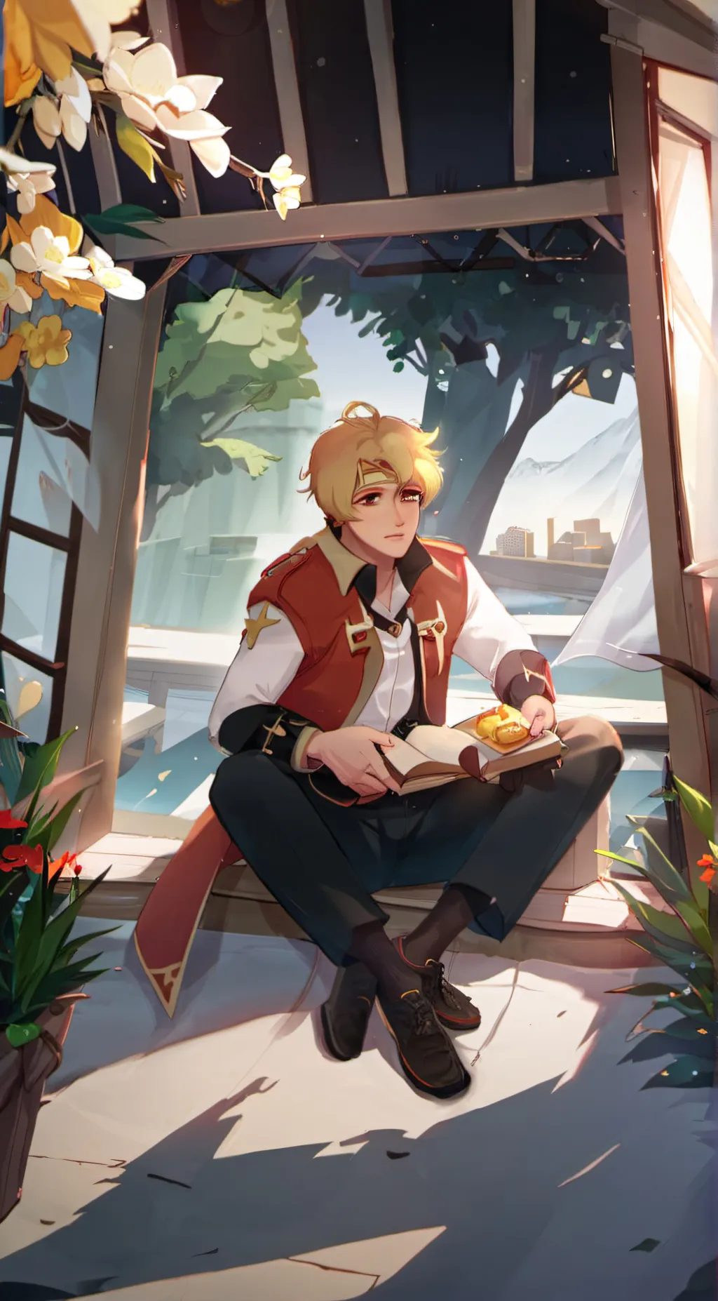 ai character: Tommyinnit x Dream background