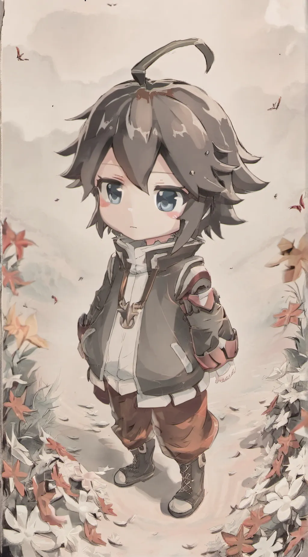 ai character: giyu chibi background