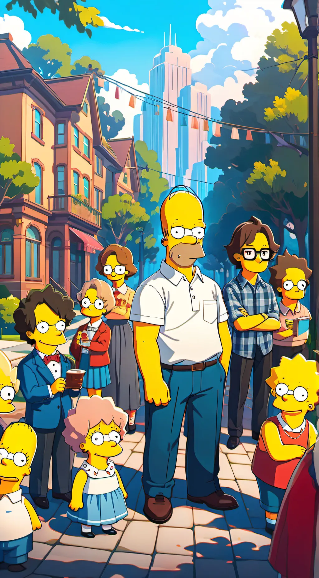 ai character: The Simpsons World background