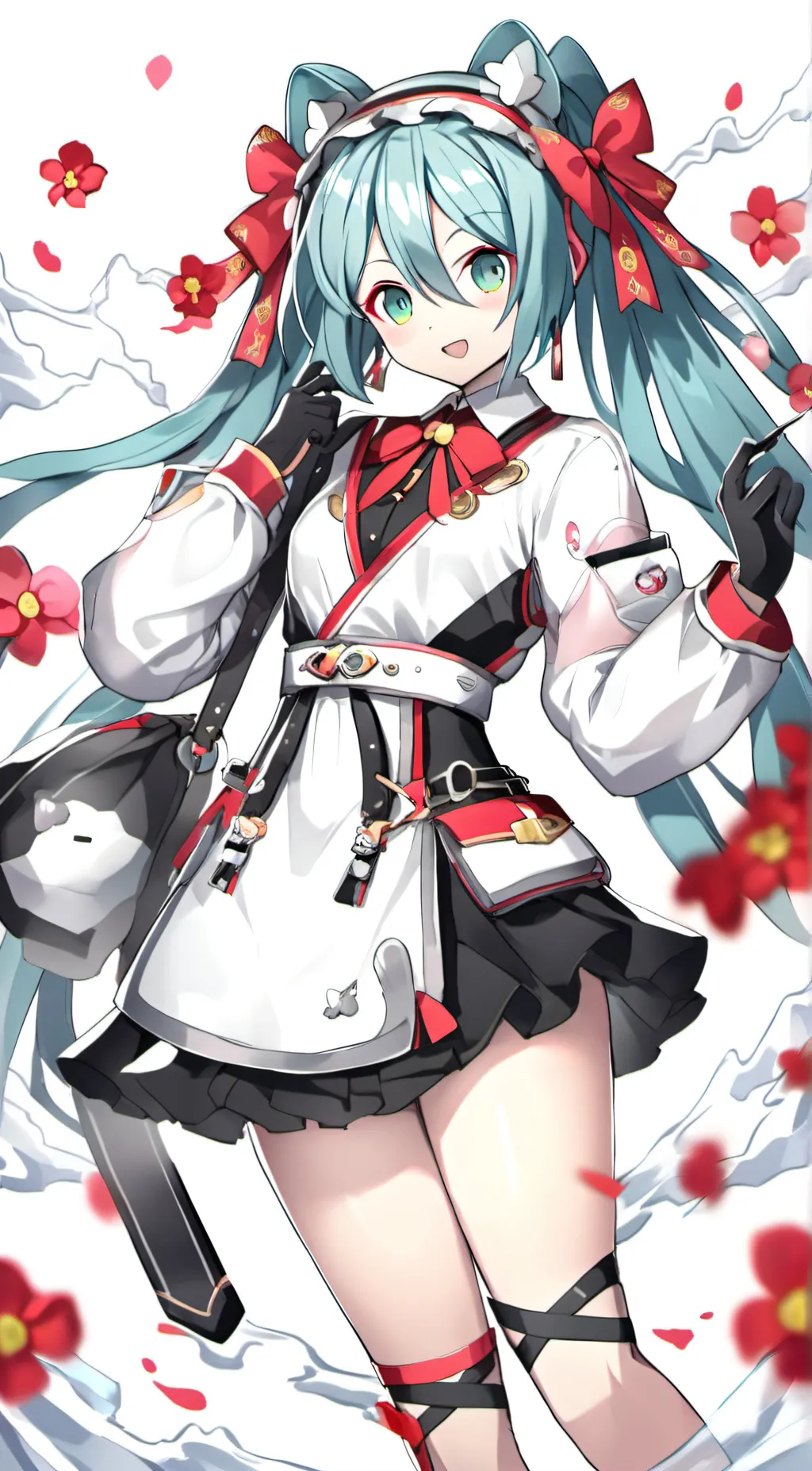 ai character: Hatsune Miku  background