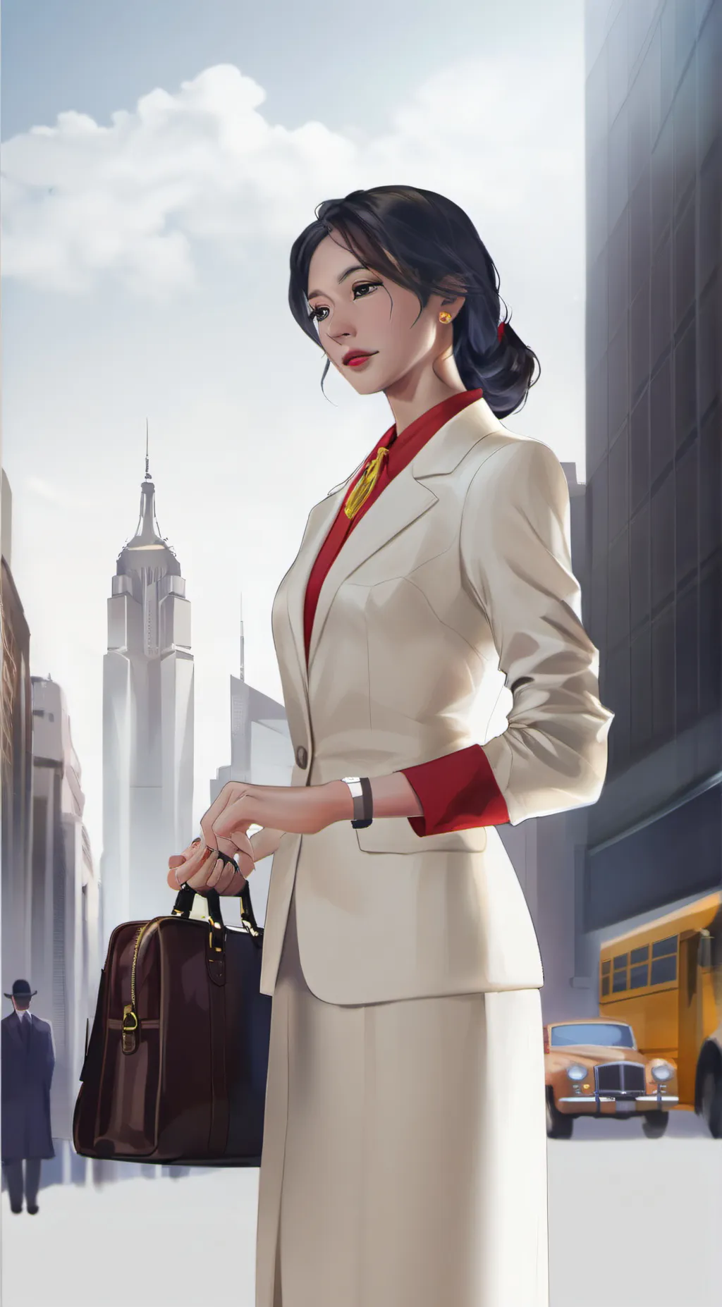 ai character: Catlin  background