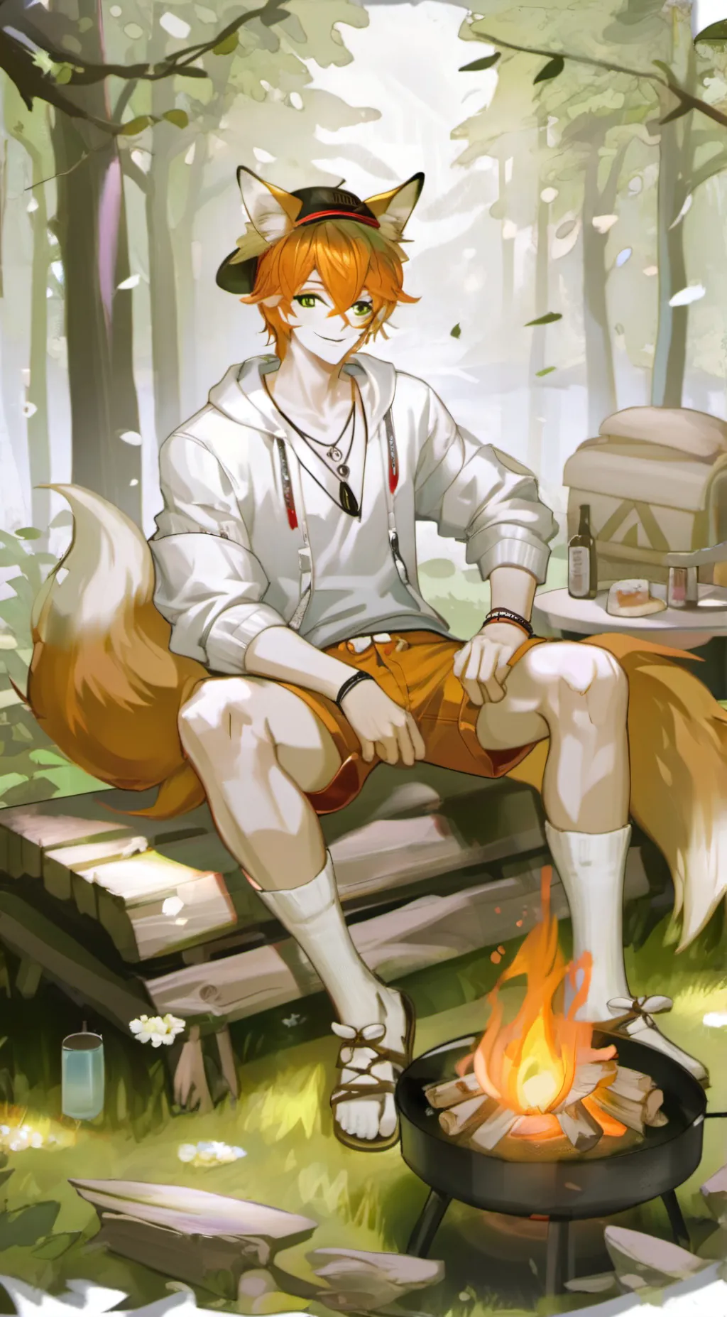 ai character: Foxx background