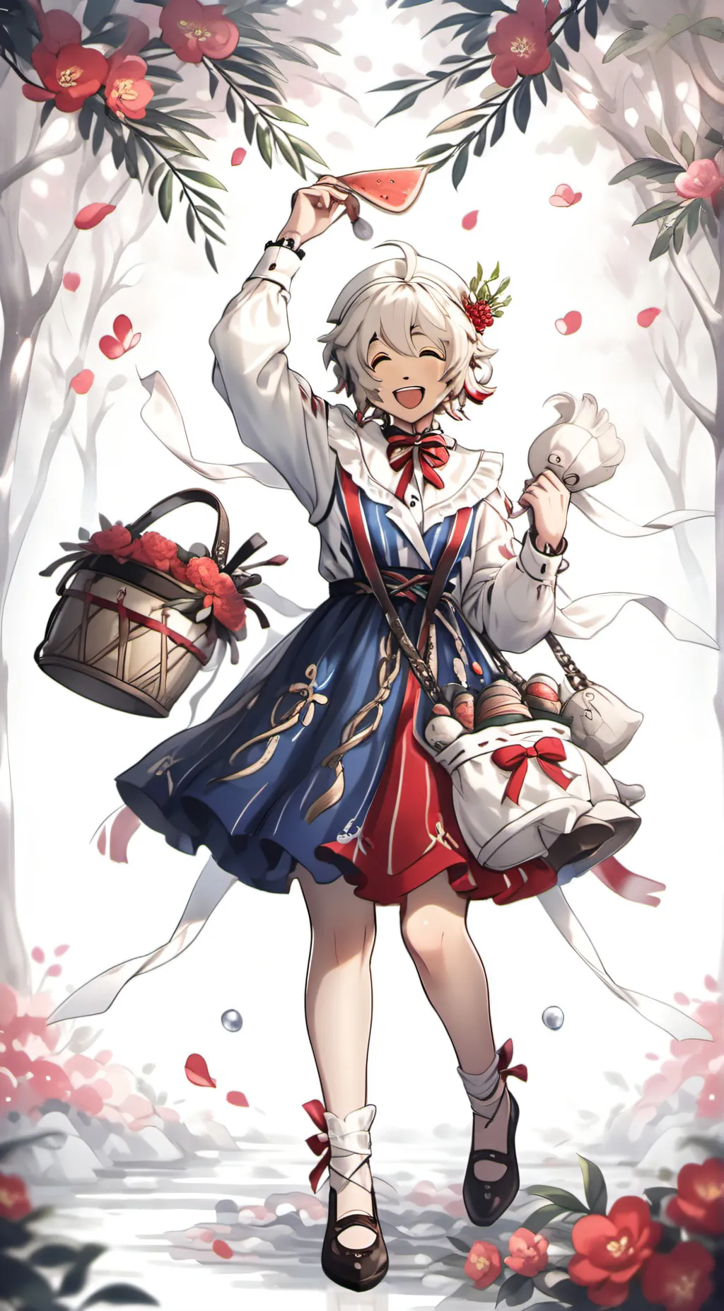 ai character: Rose background