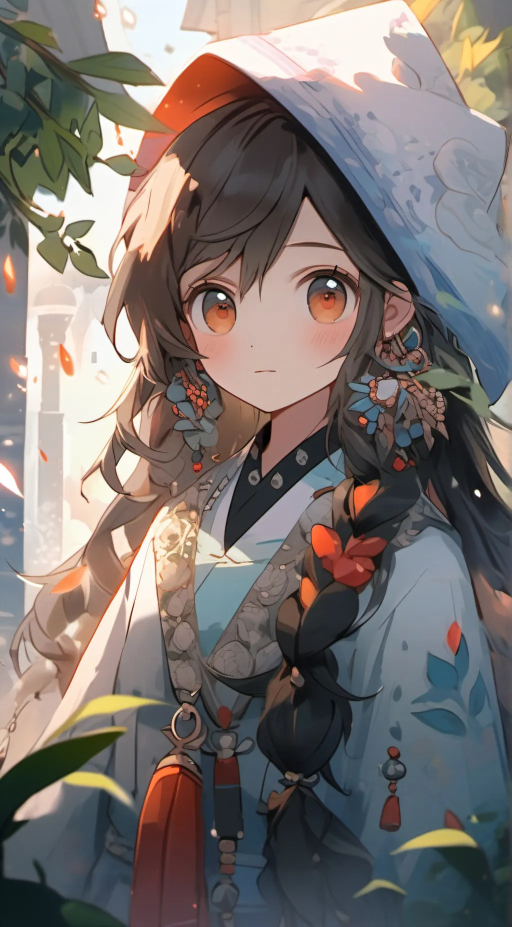 ai character: emoji girl background