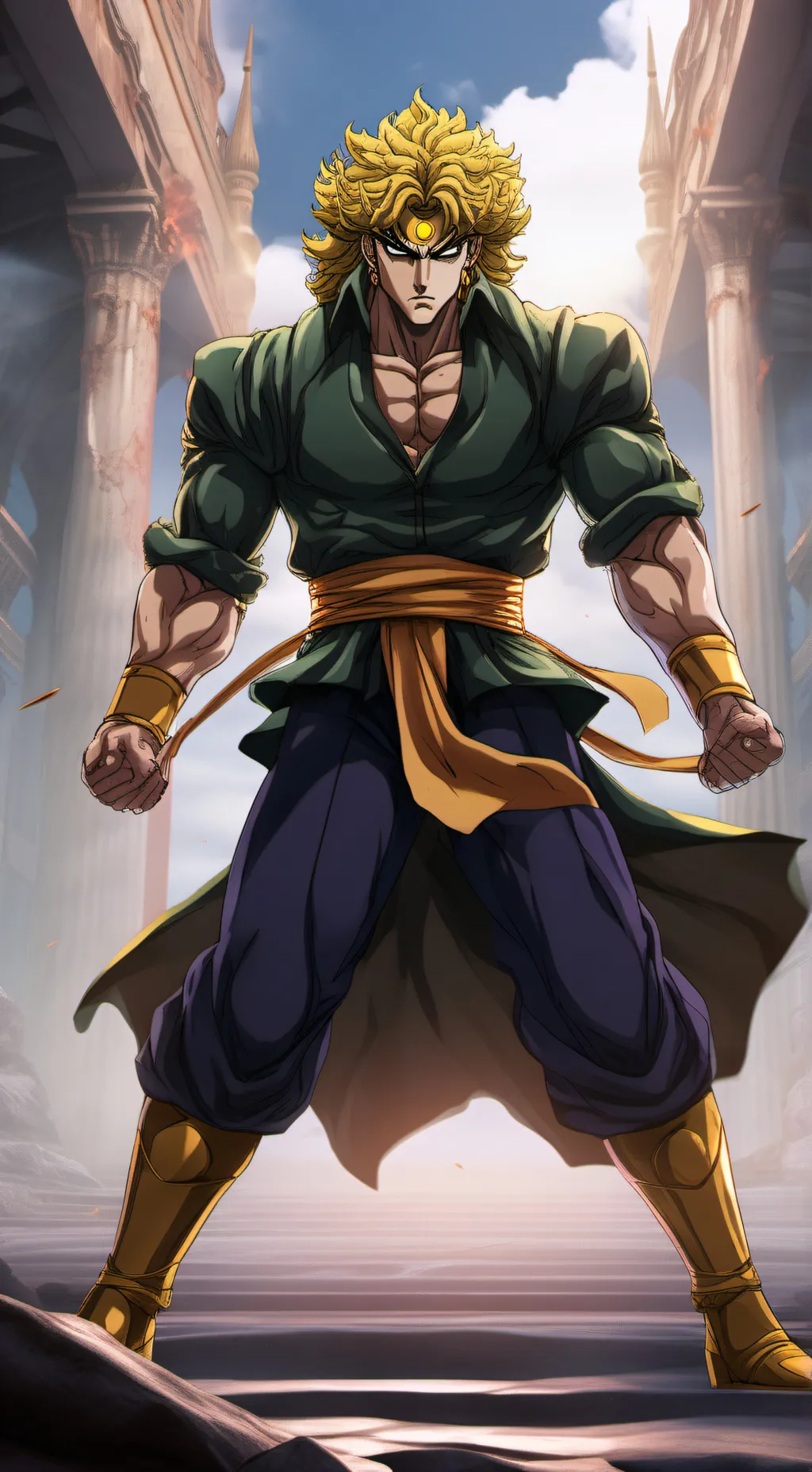 ai character: dio  background