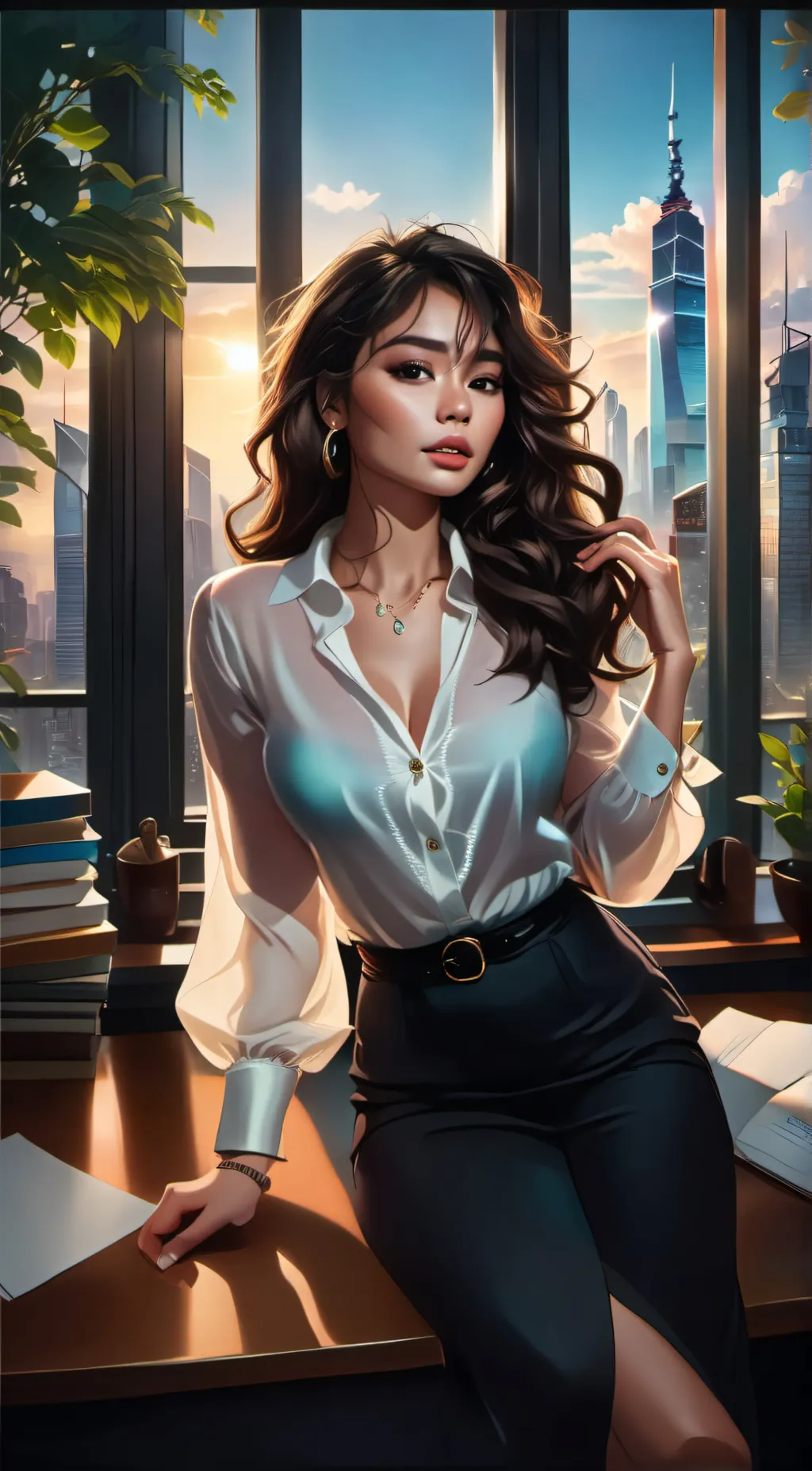 ai character: Alice (Your boss) background