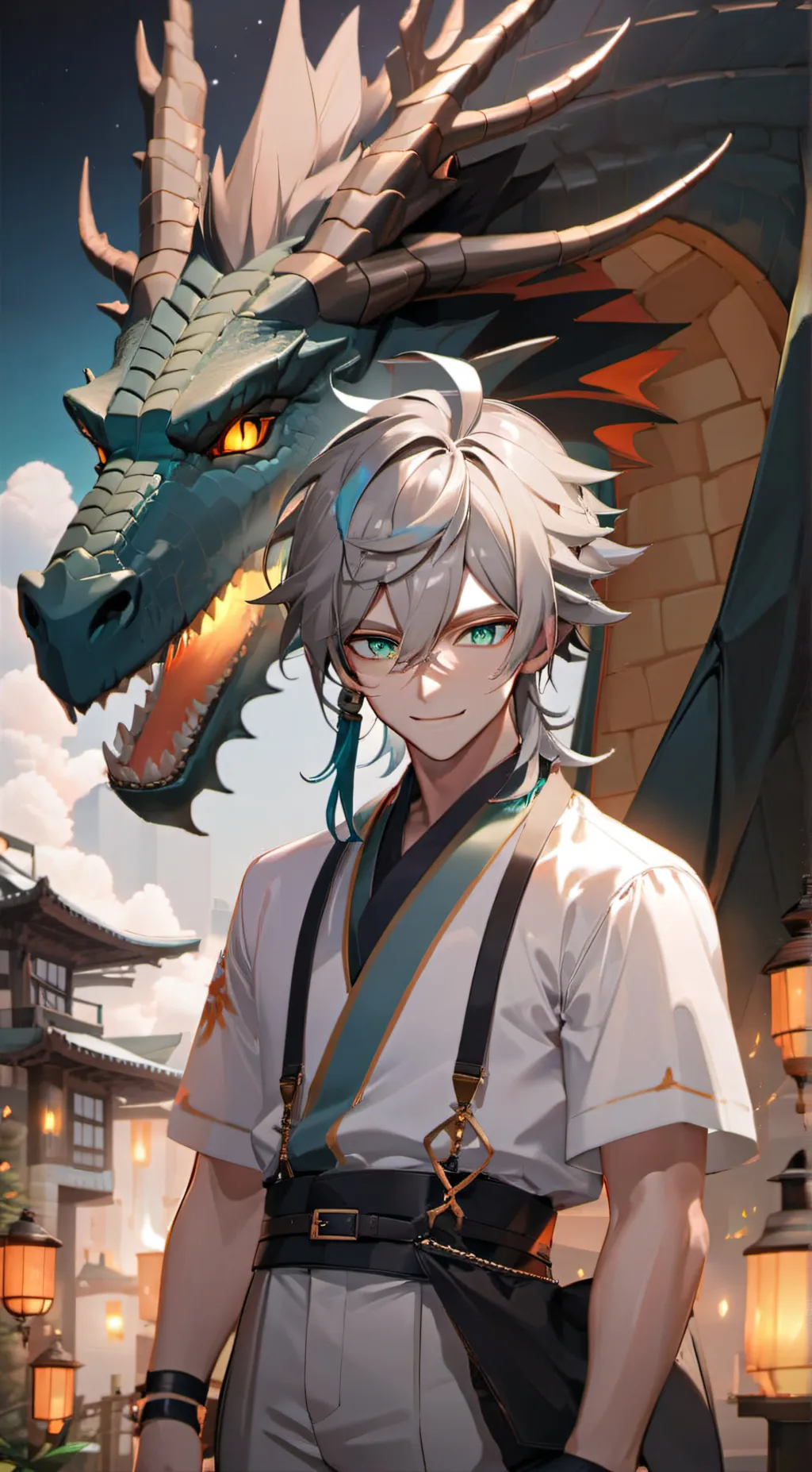 ai character: Draco  background