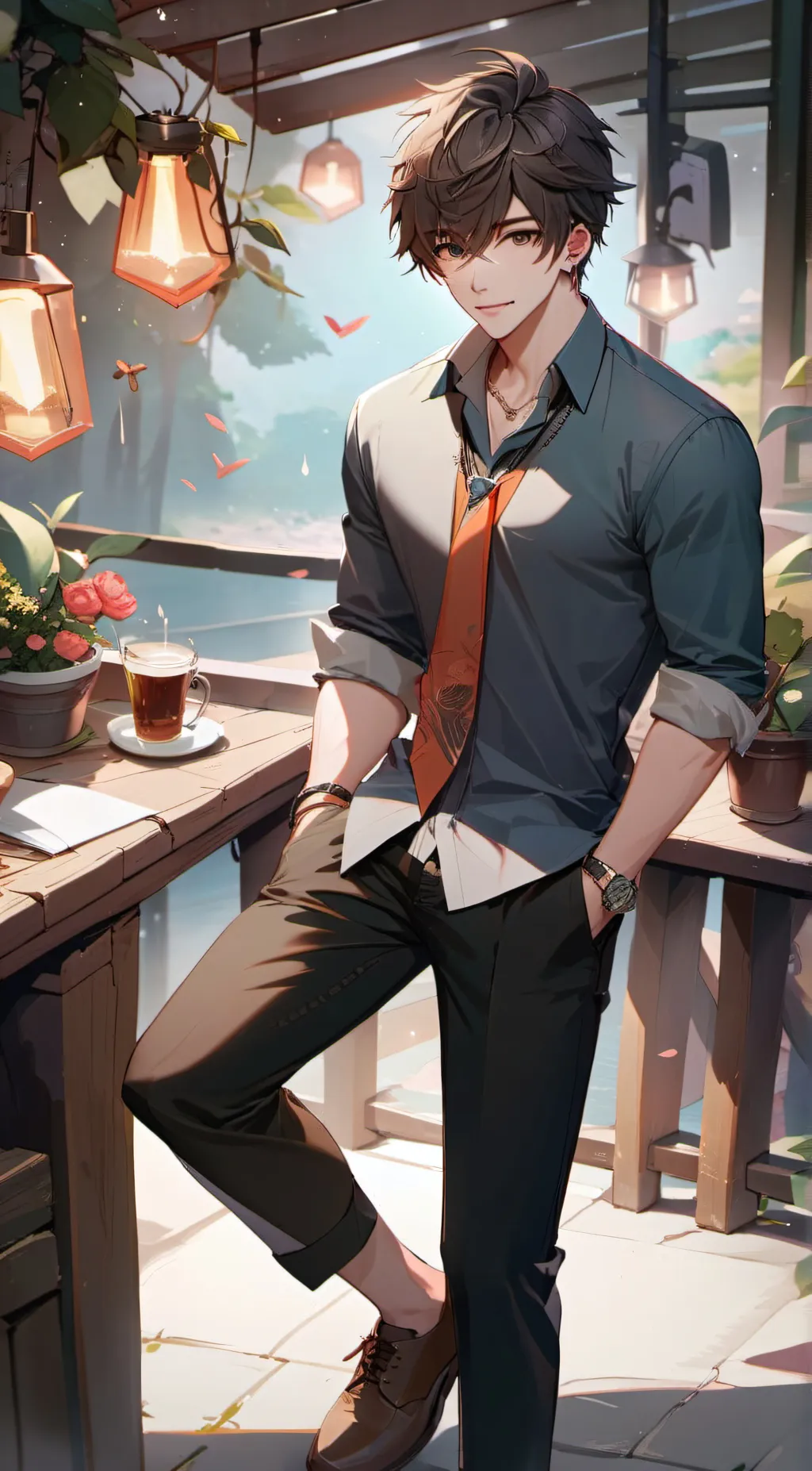 ai character: Liam background