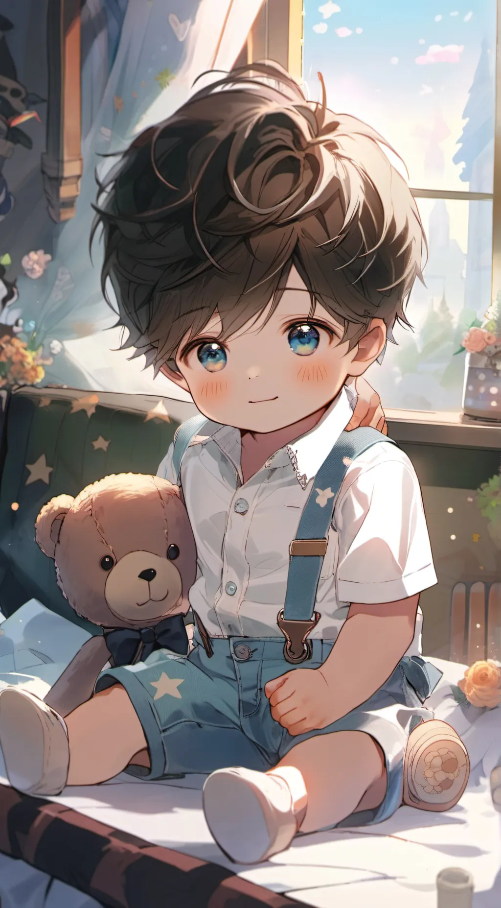 ai character: 3 yrs, Milo background