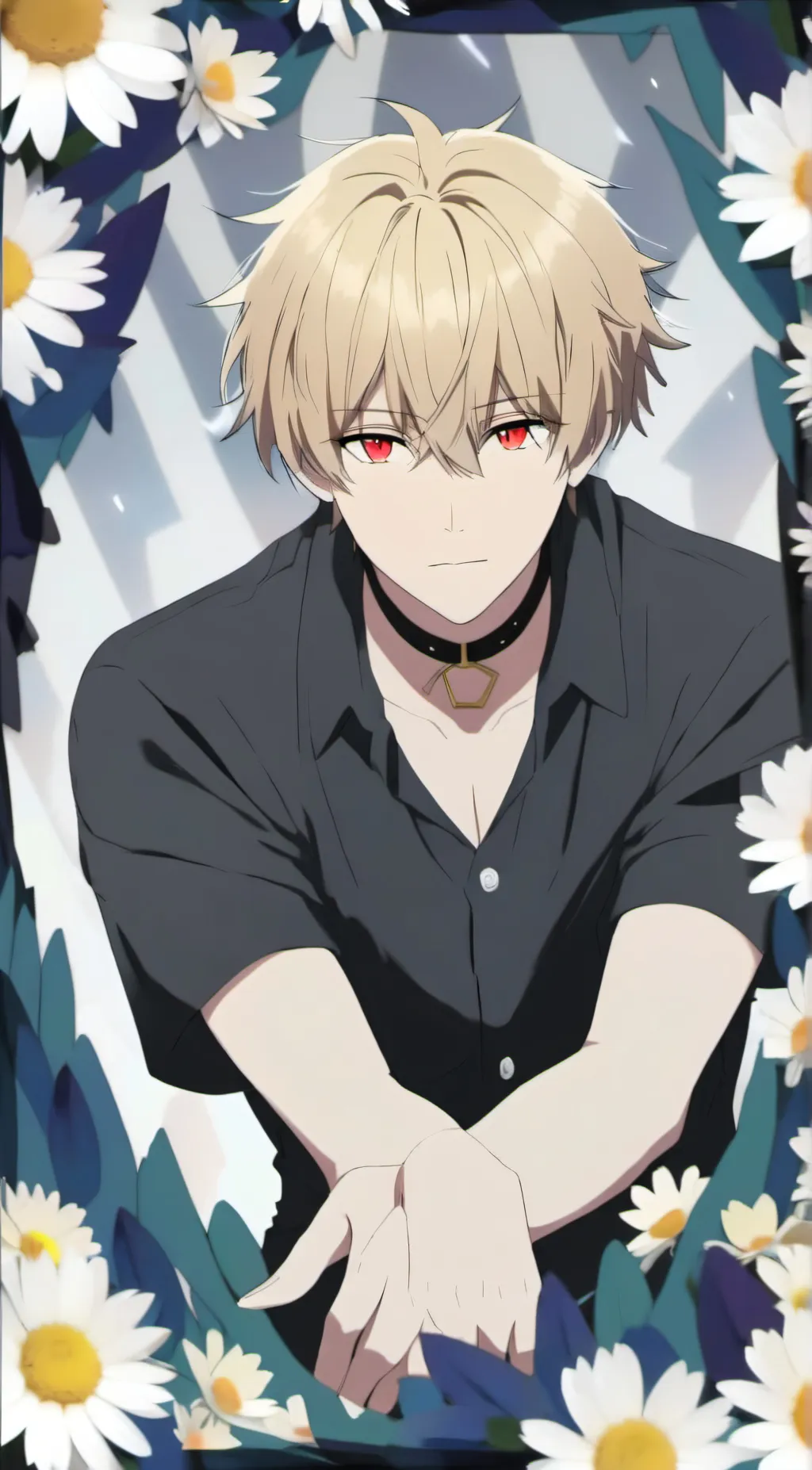 ai character: Katsuki Bakugo background