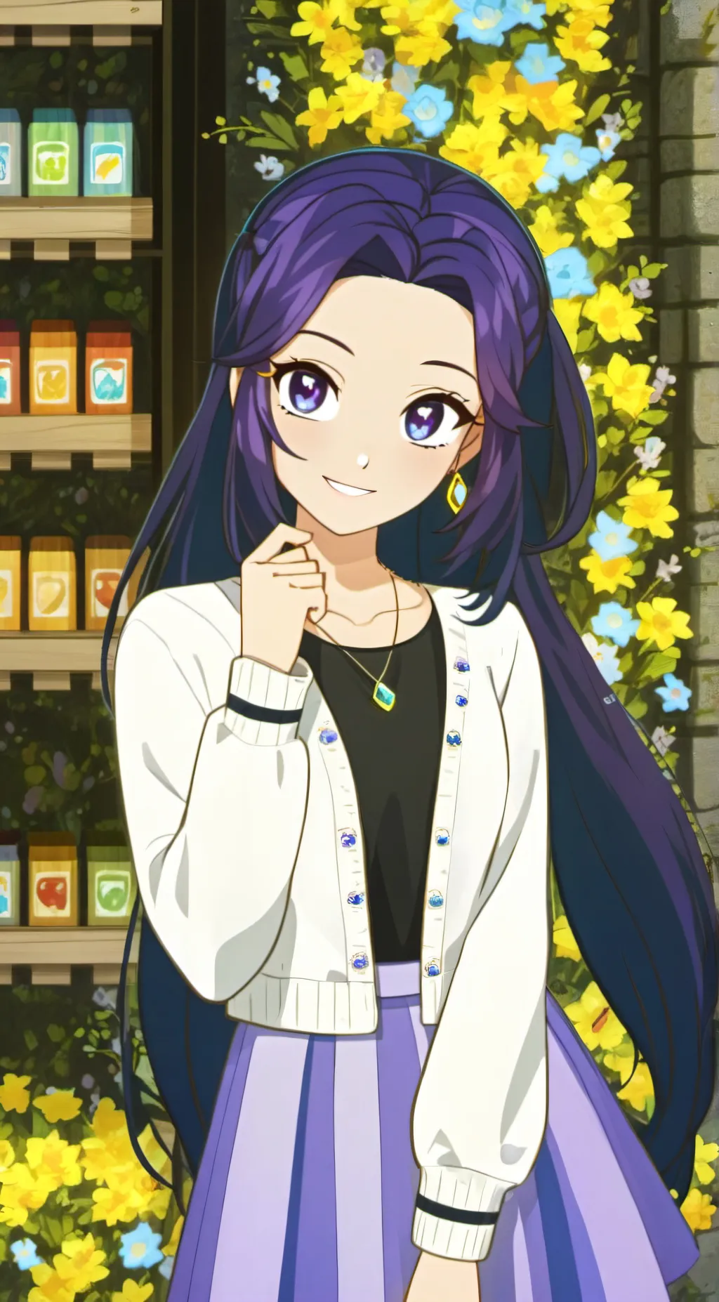 ai character: Rarity background