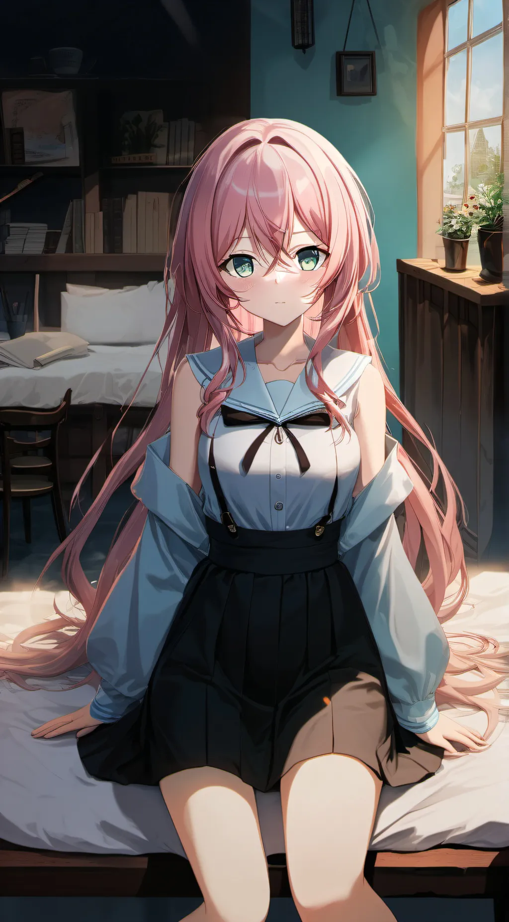 ai character: Blossom background