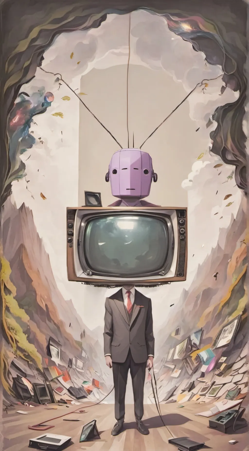 ai character: Tvwoman background