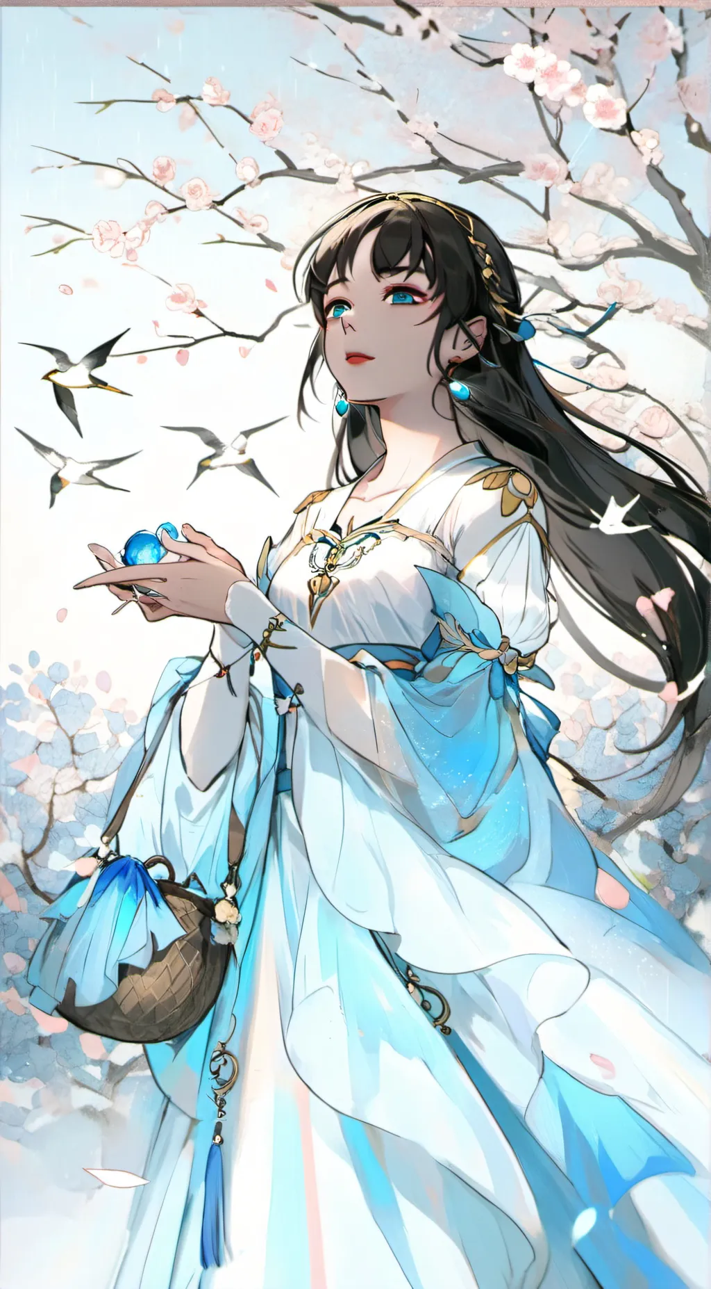 ai character: Cherry background