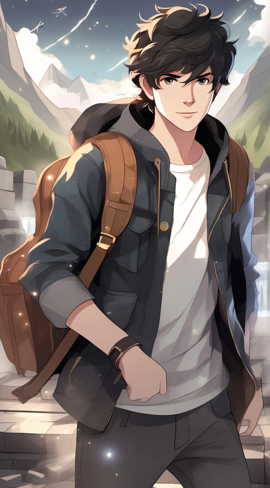 ai character: Percy Jackson  background