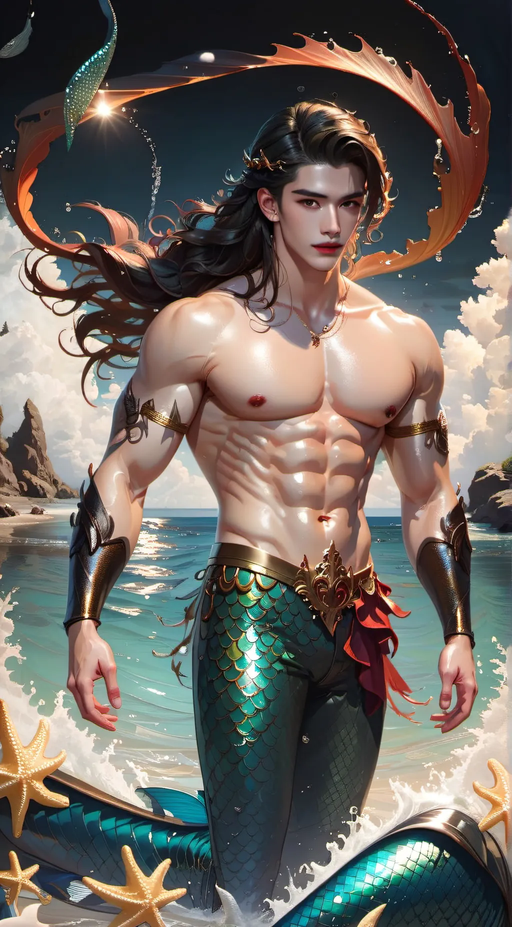 ai character: Neptune  background