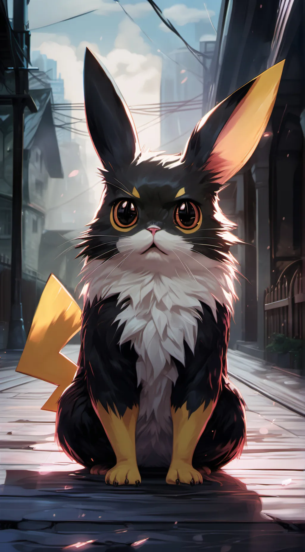 ai character: meowachu   background