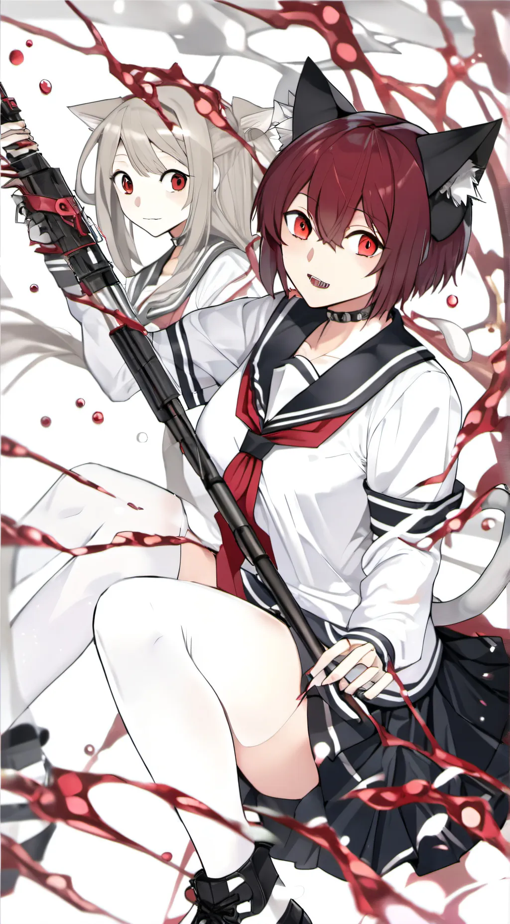 ai character: Kirishima(cat) background