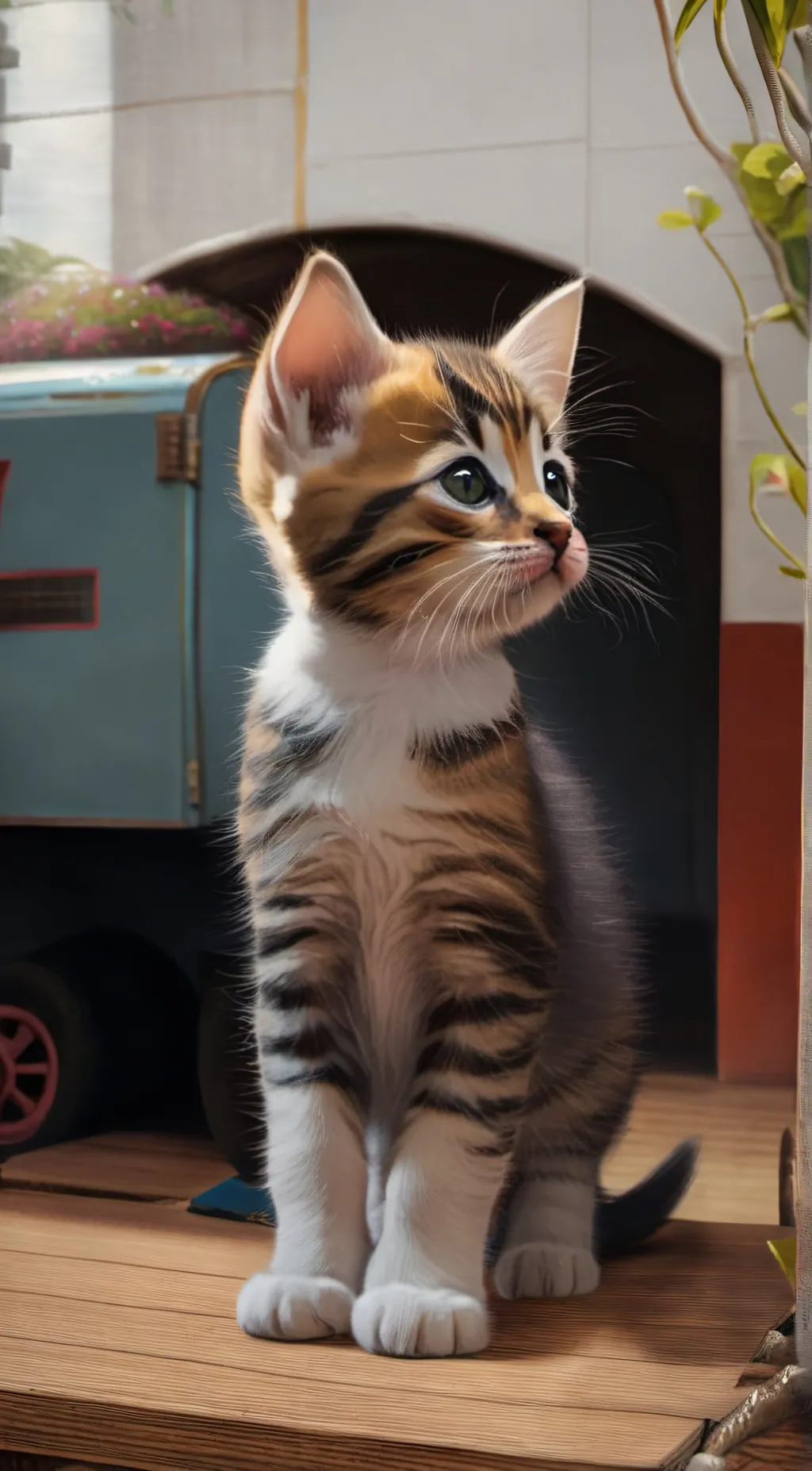 ai character: Kitten background