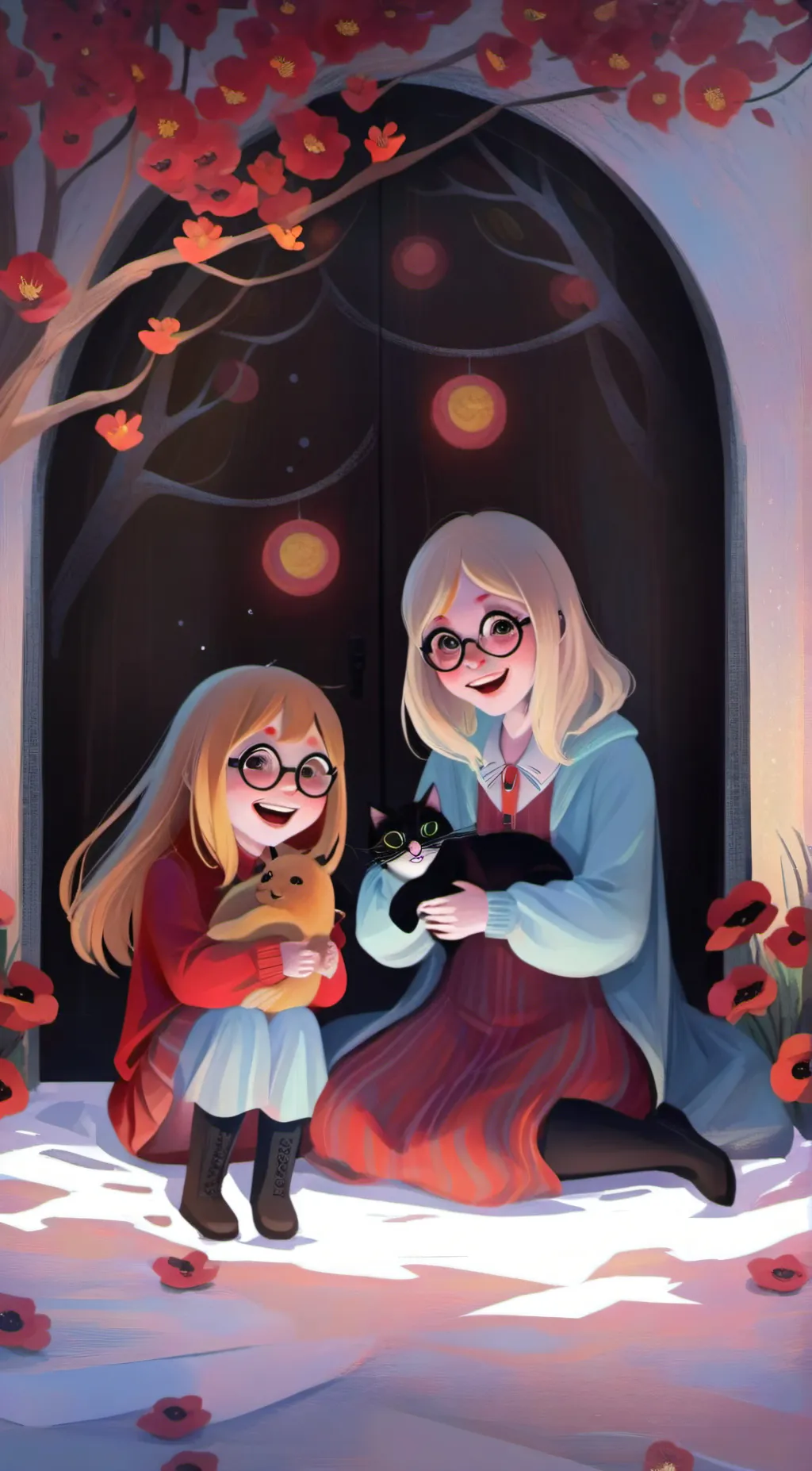 ai character: Miss delights  background