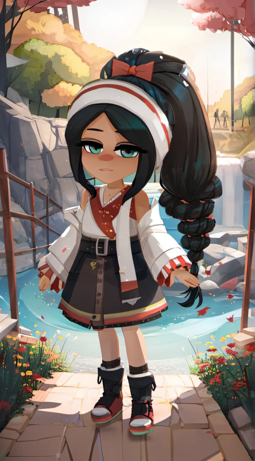 ai character: Melani  background