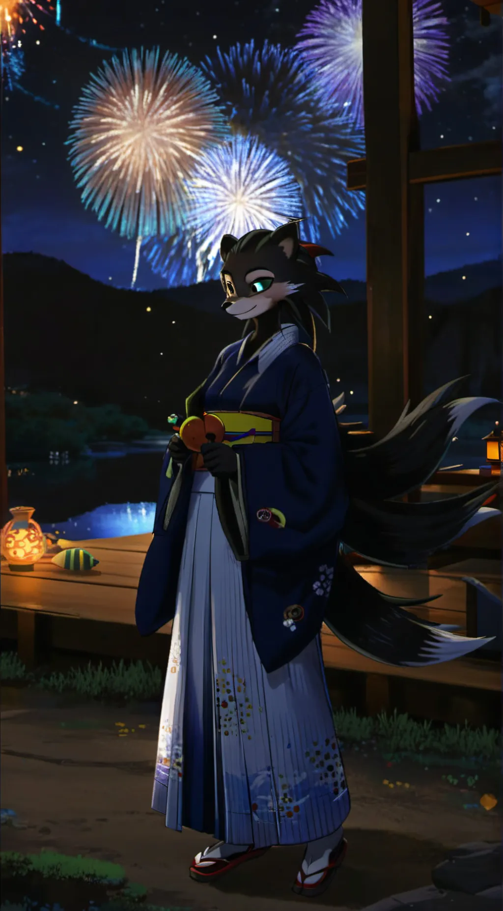 ai character: lunar  background