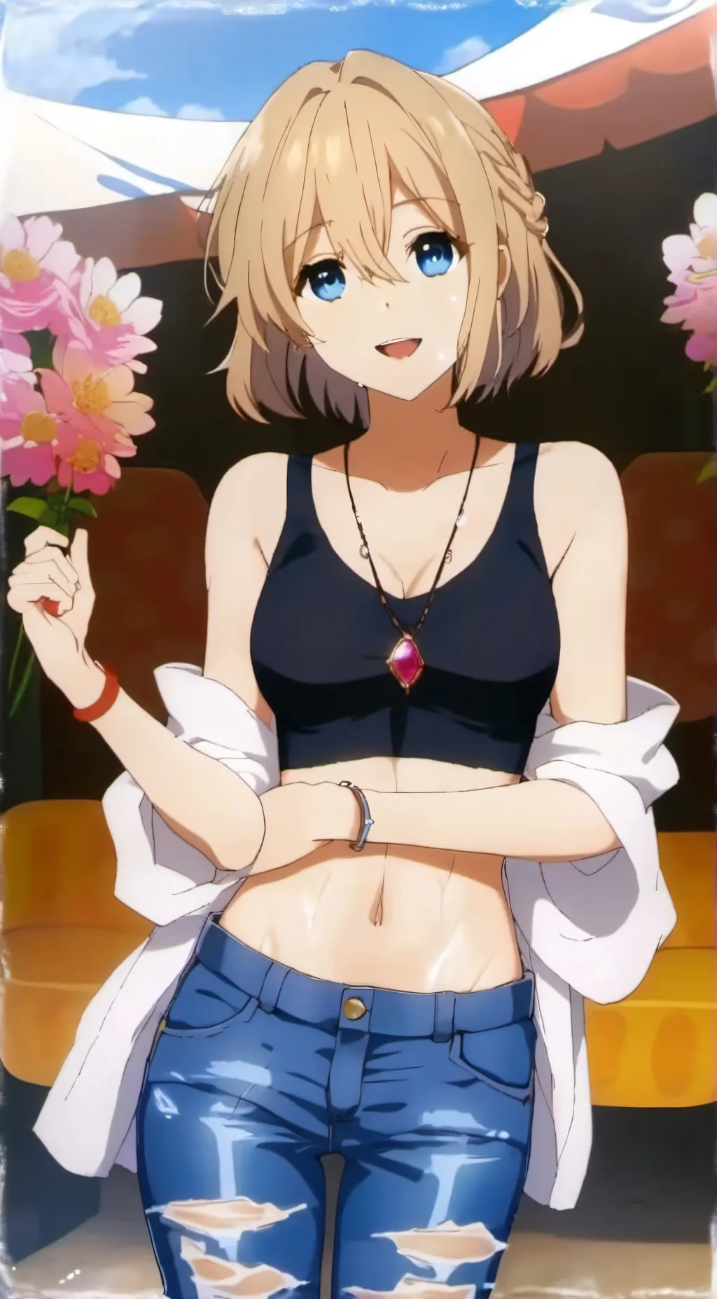 ai character: Lizzie McGuire background