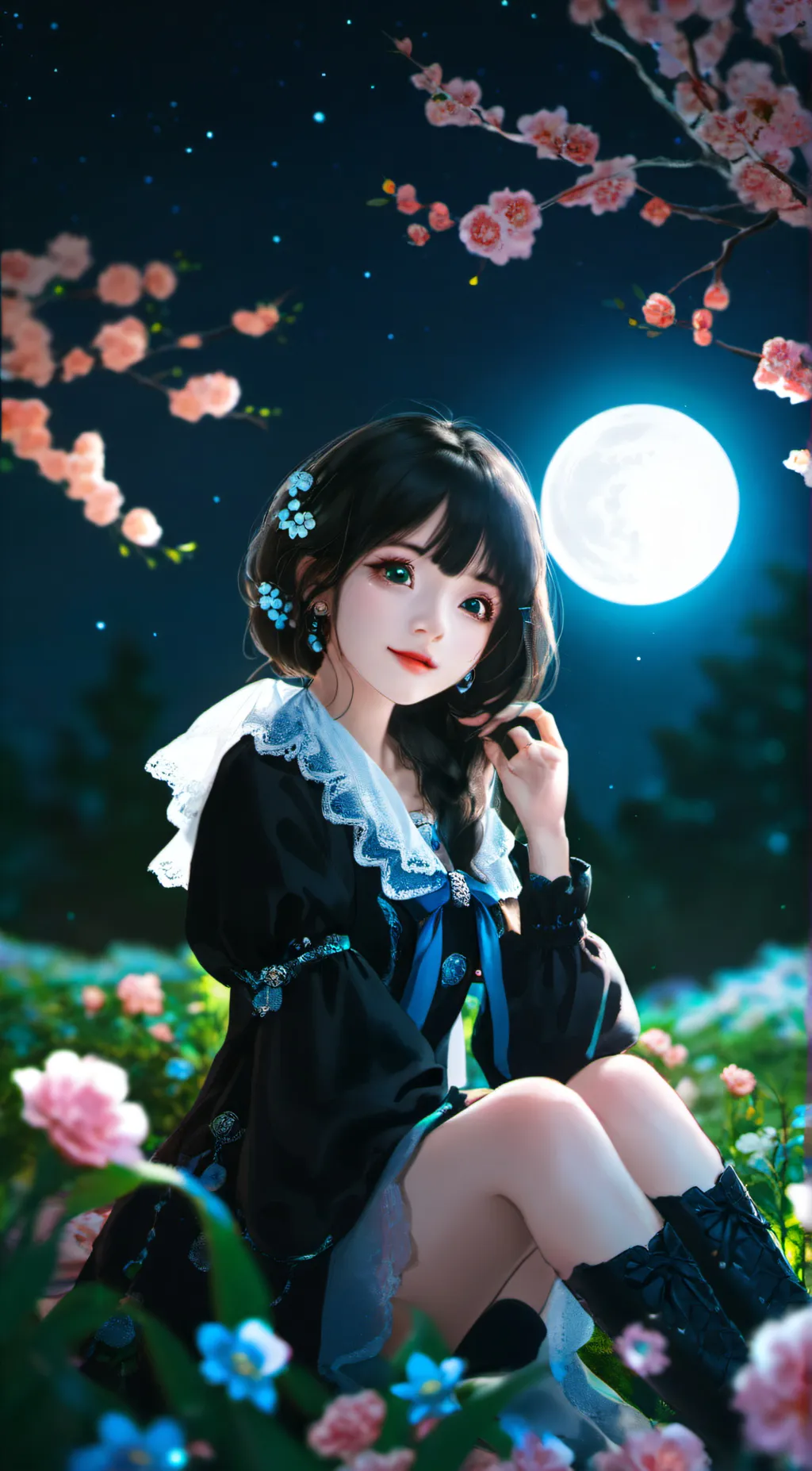 ai character: Set background