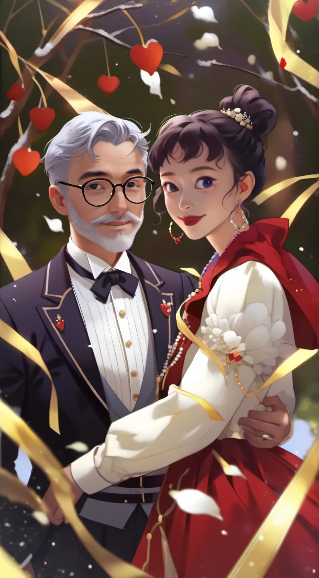 ai character: you and Grandpa background