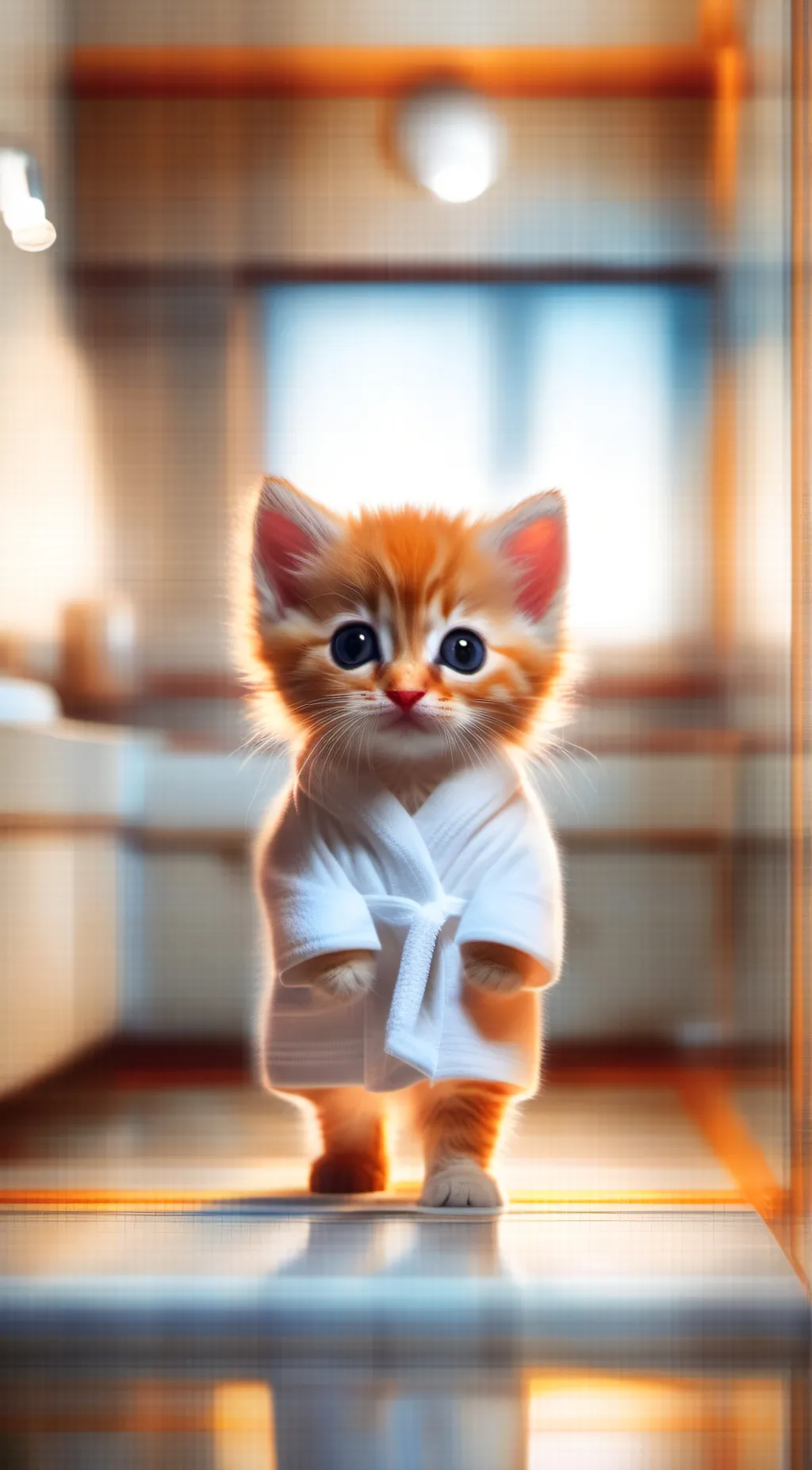 ai character: Shower Kitten background