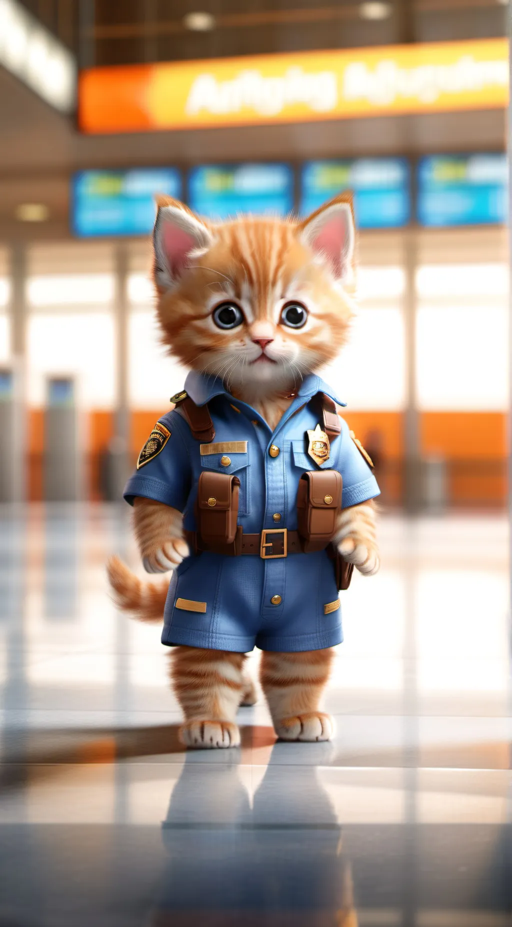 ai character: Kitten Officer background